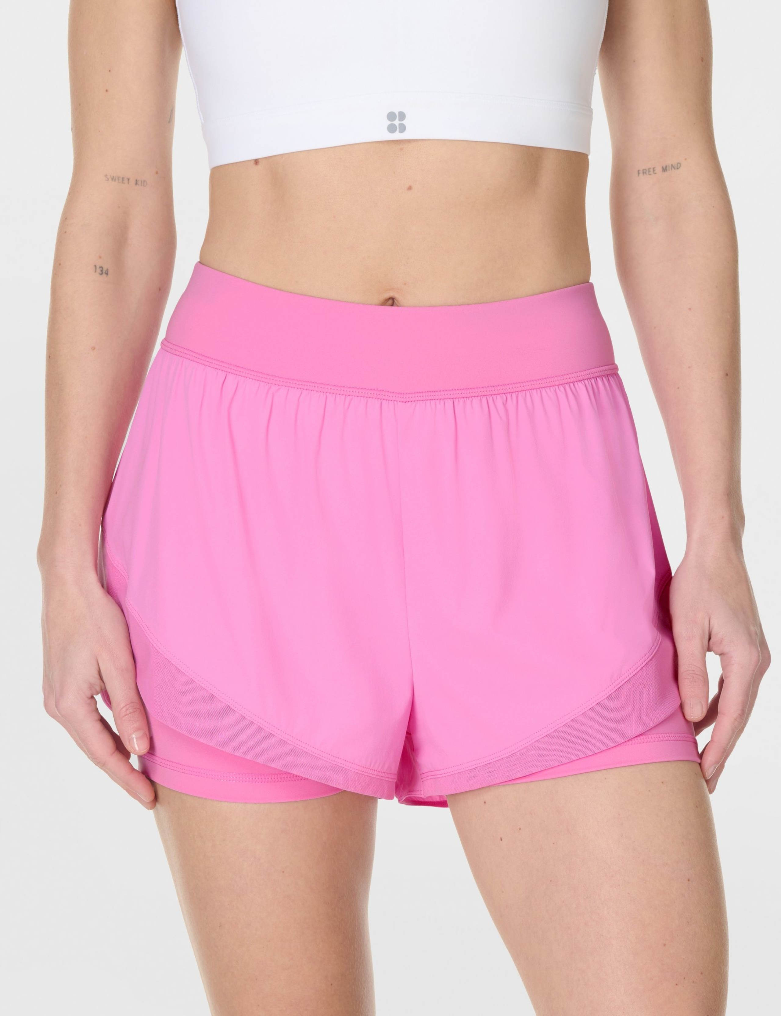 Tempo Run Layered Running Shorts