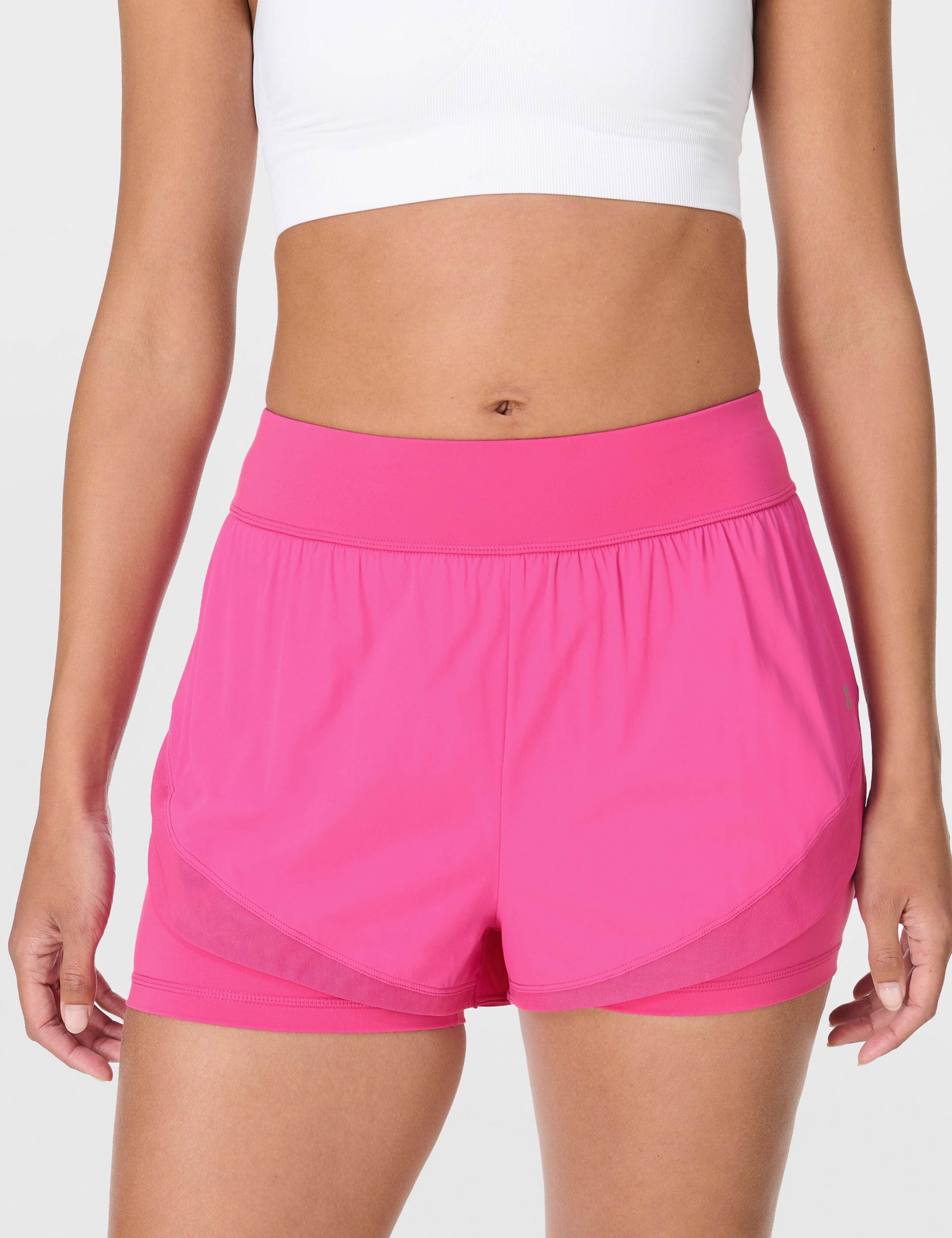 Tempo Run Layered Running Shorts