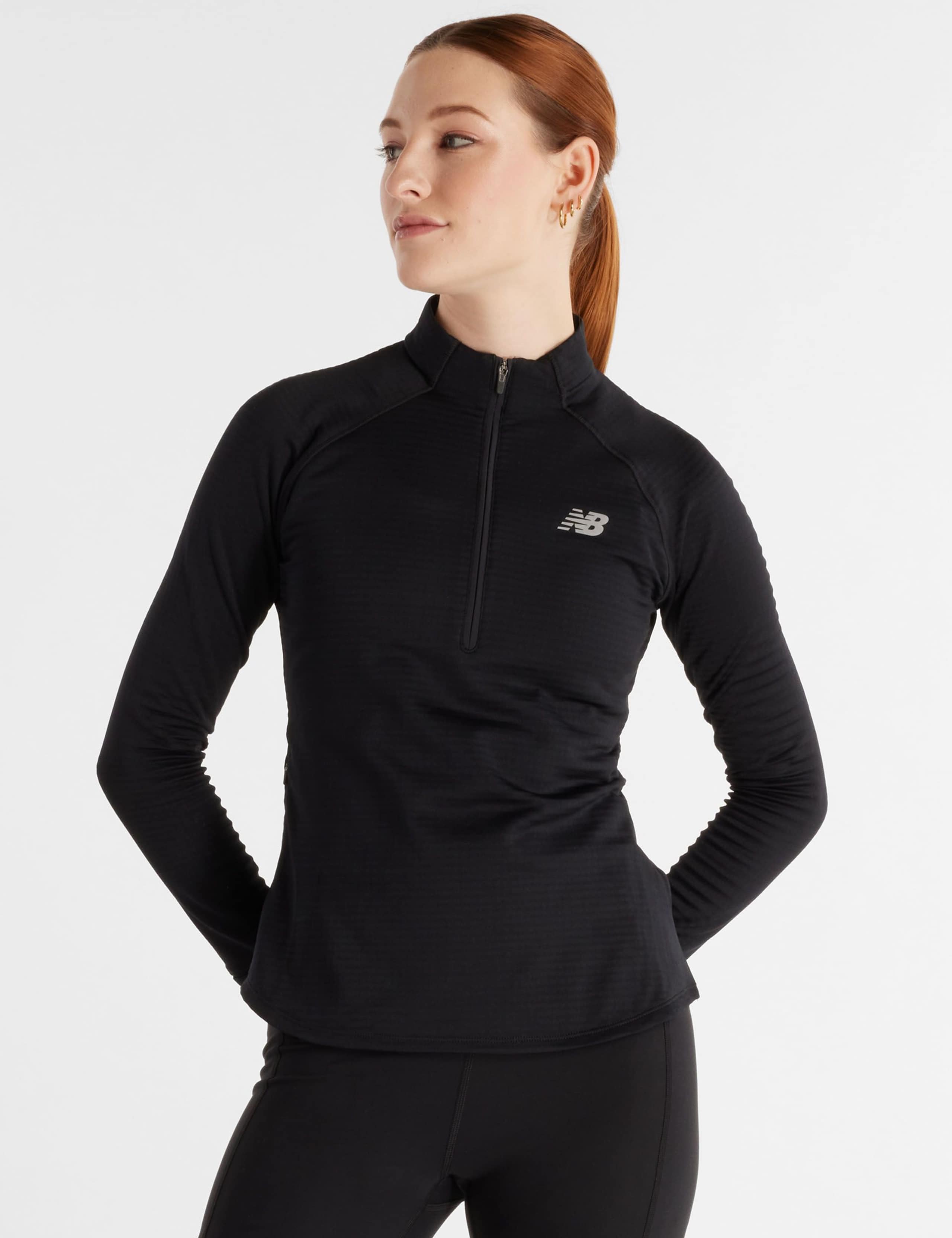 High Neck Half Zip Sports Top