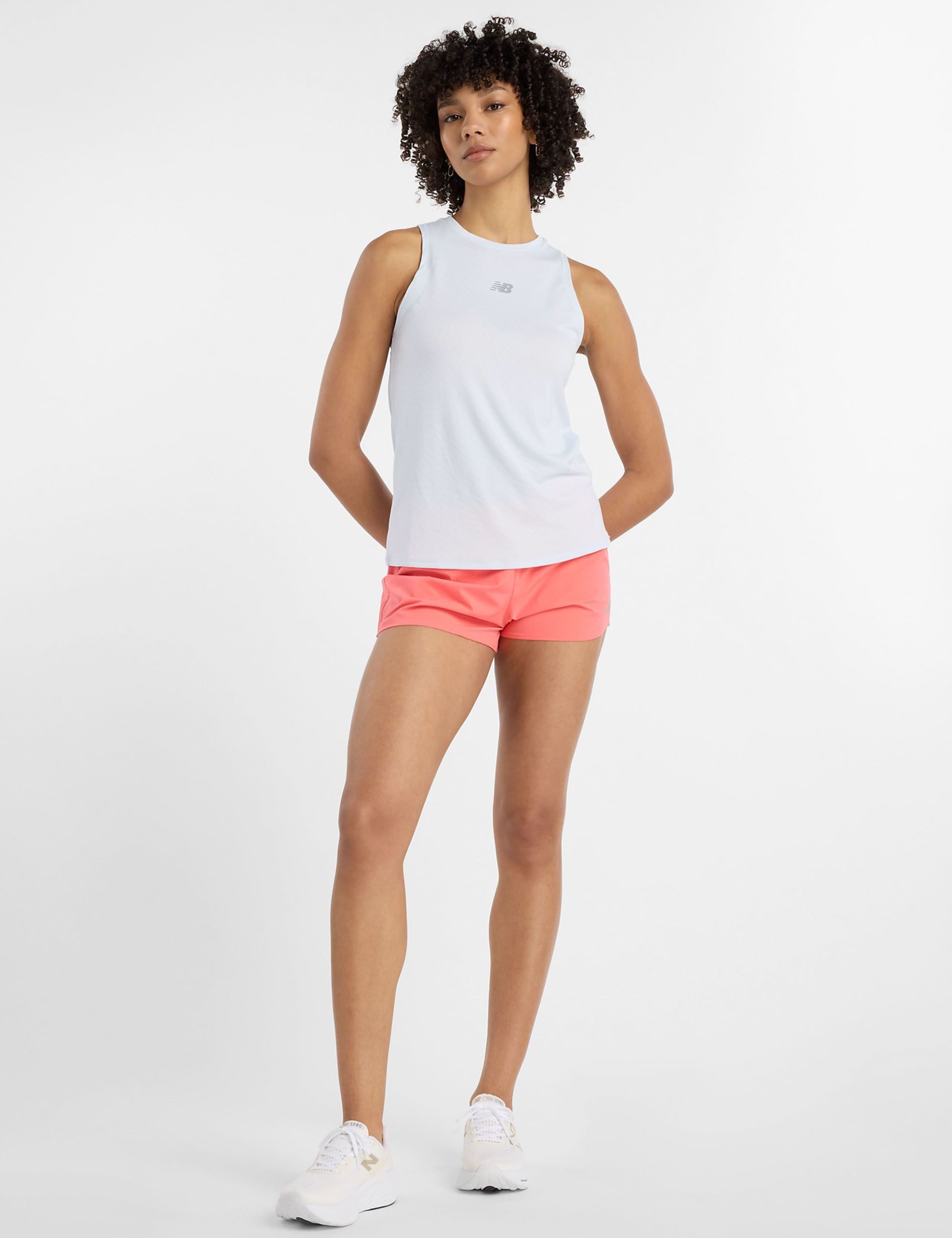 Jacquard Crew Neck Racer Back Gym Vest Top