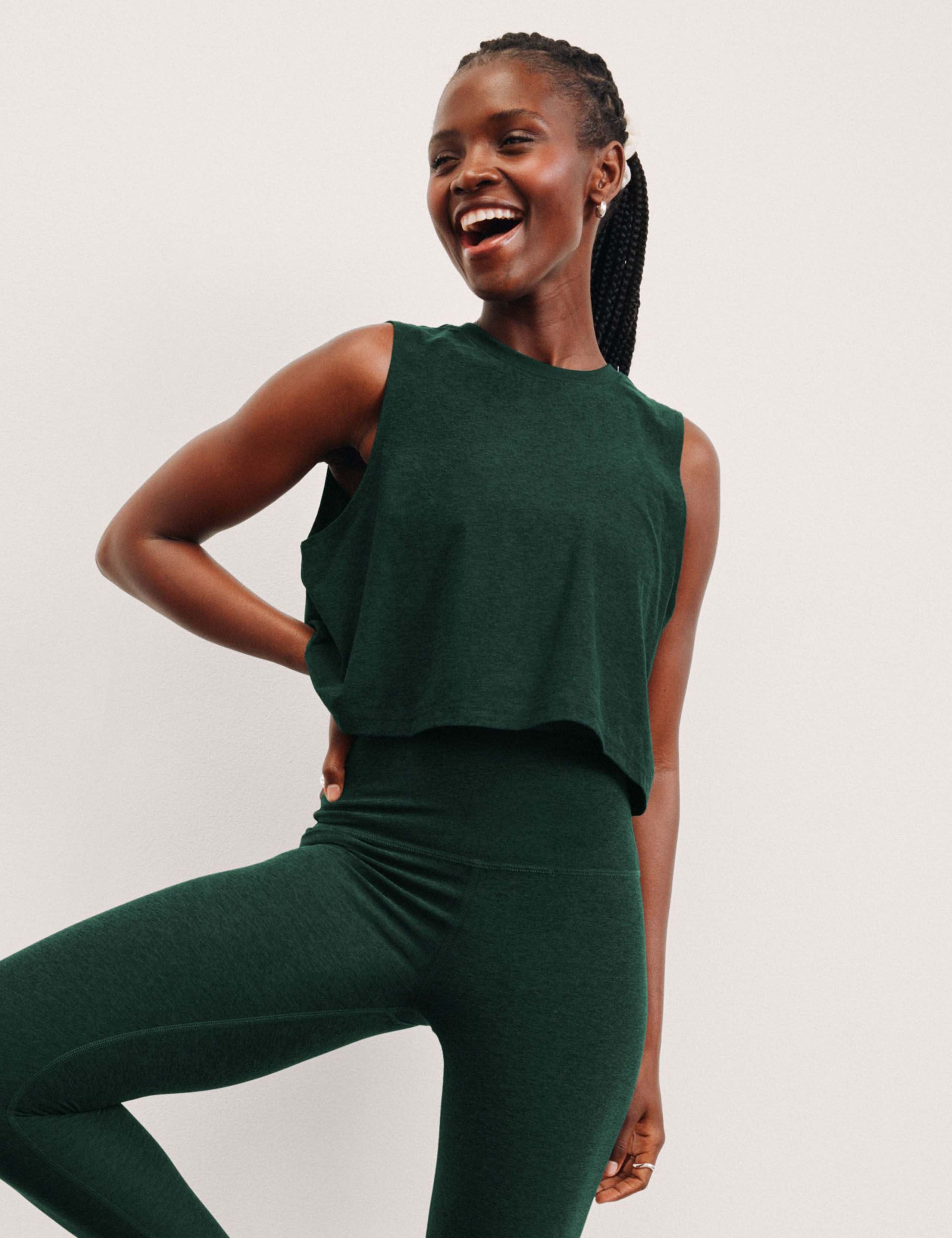 Minimal Balance Relaxed Crop Vest Top