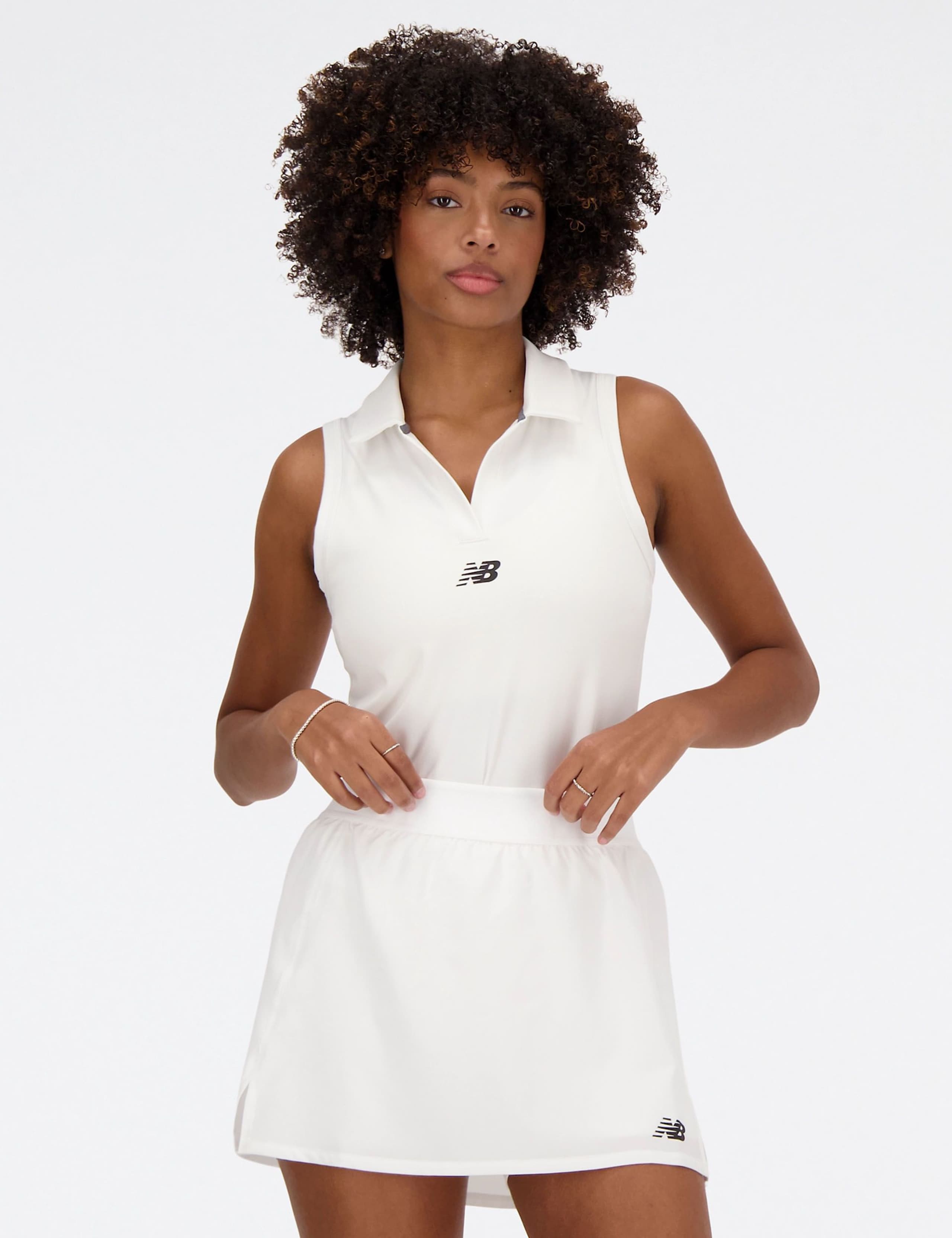 Collared V-Neck Tennis Vest Top