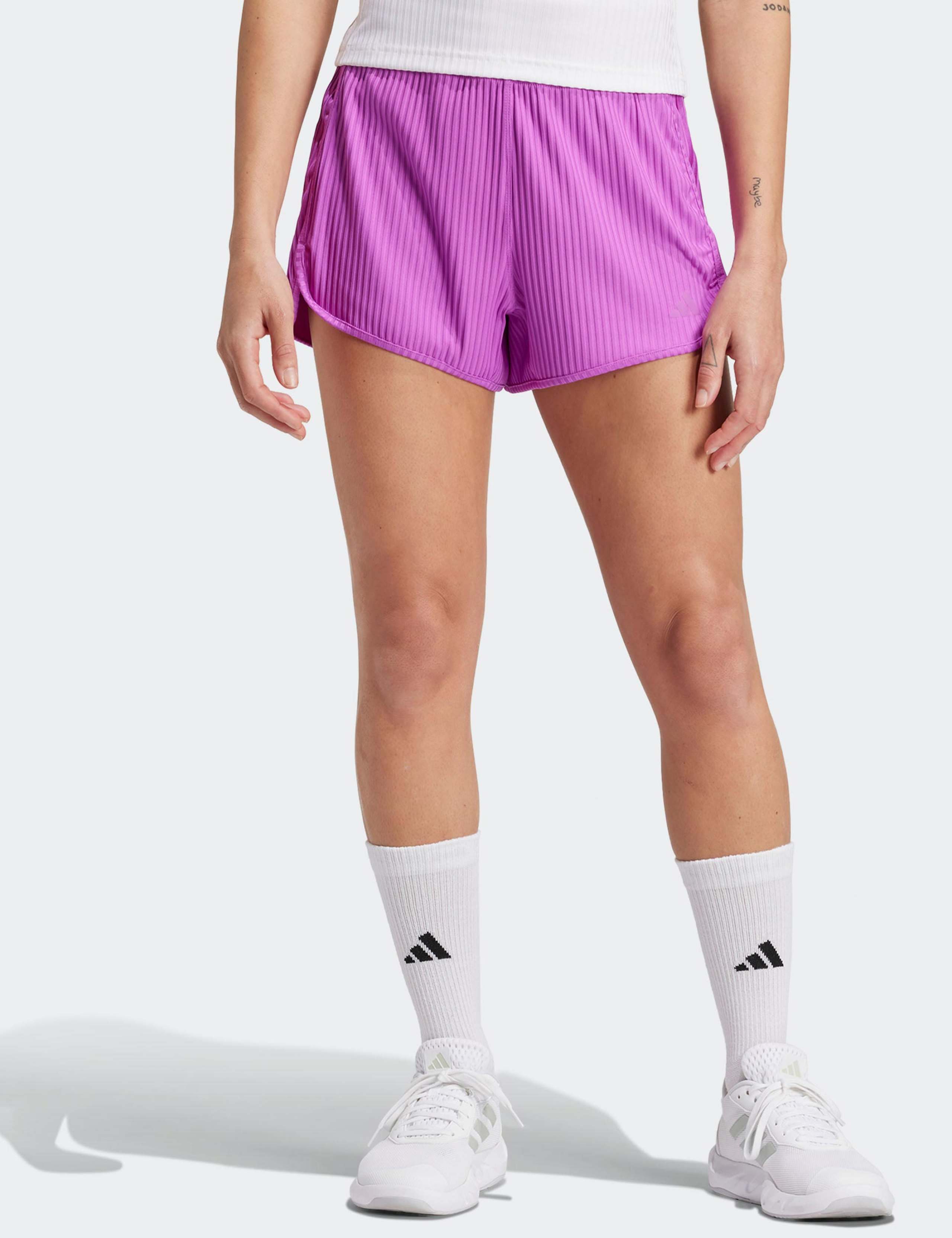 Pacer All Gym Ribbed Tonal 3 Stripes Shorts