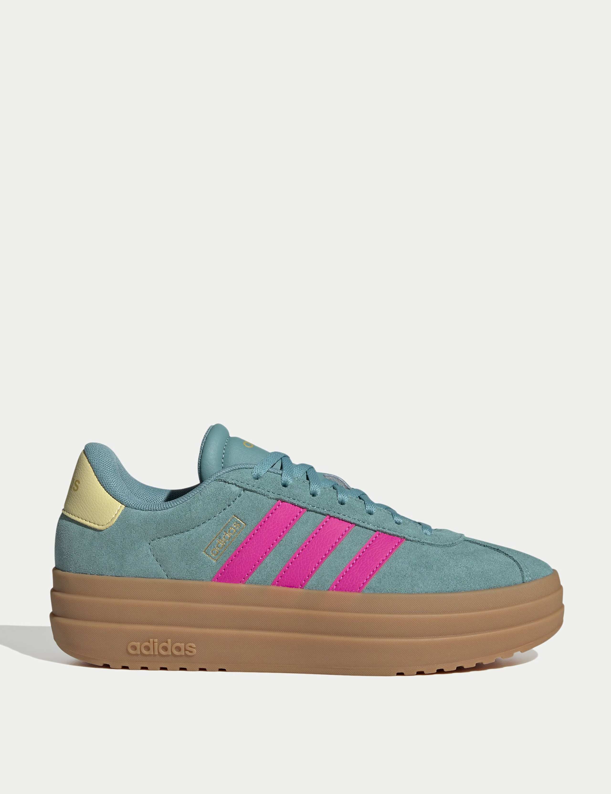 VL Court Bold Leather Platform Trainers