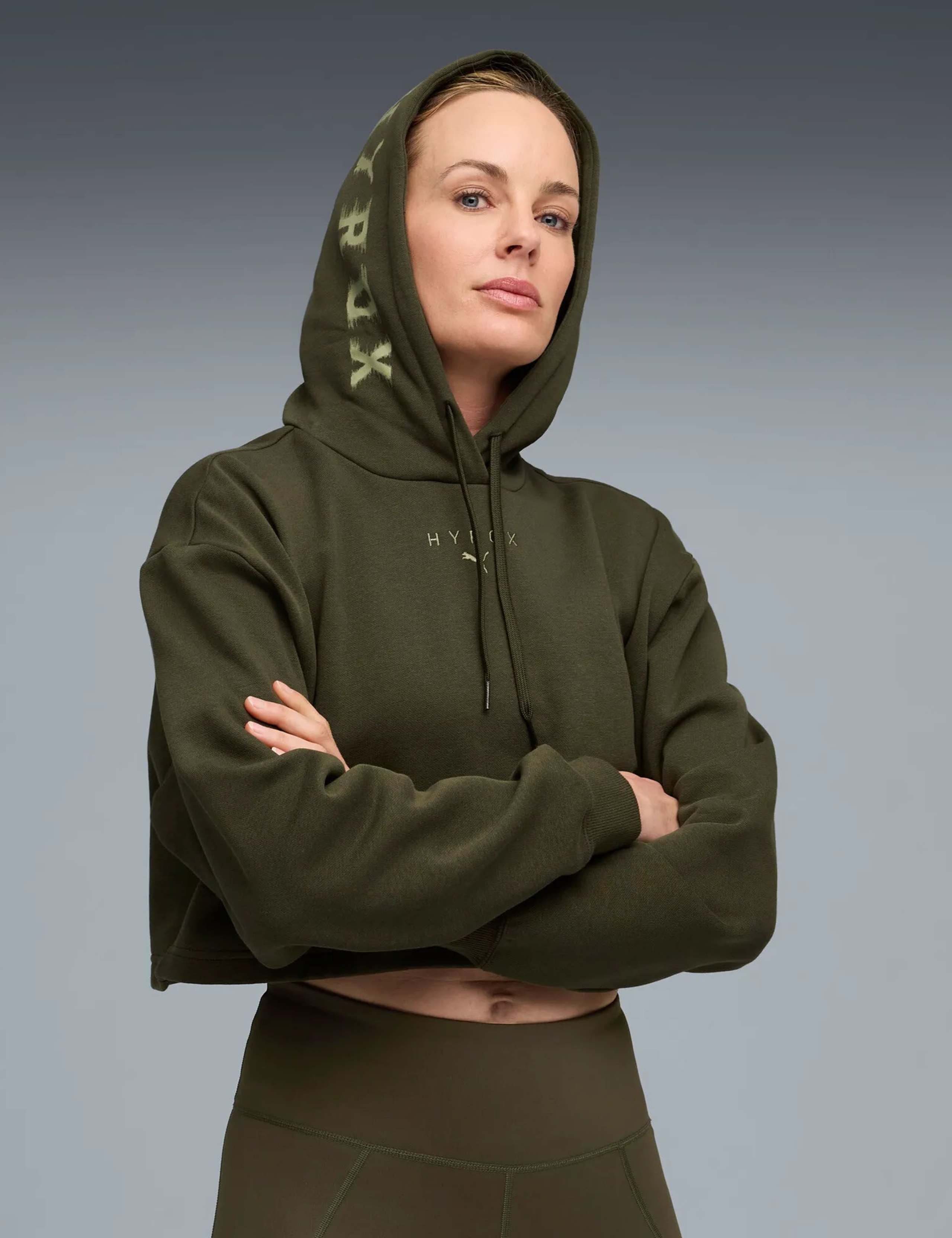 X Hyrox Heavyweight Cropped Hoodie