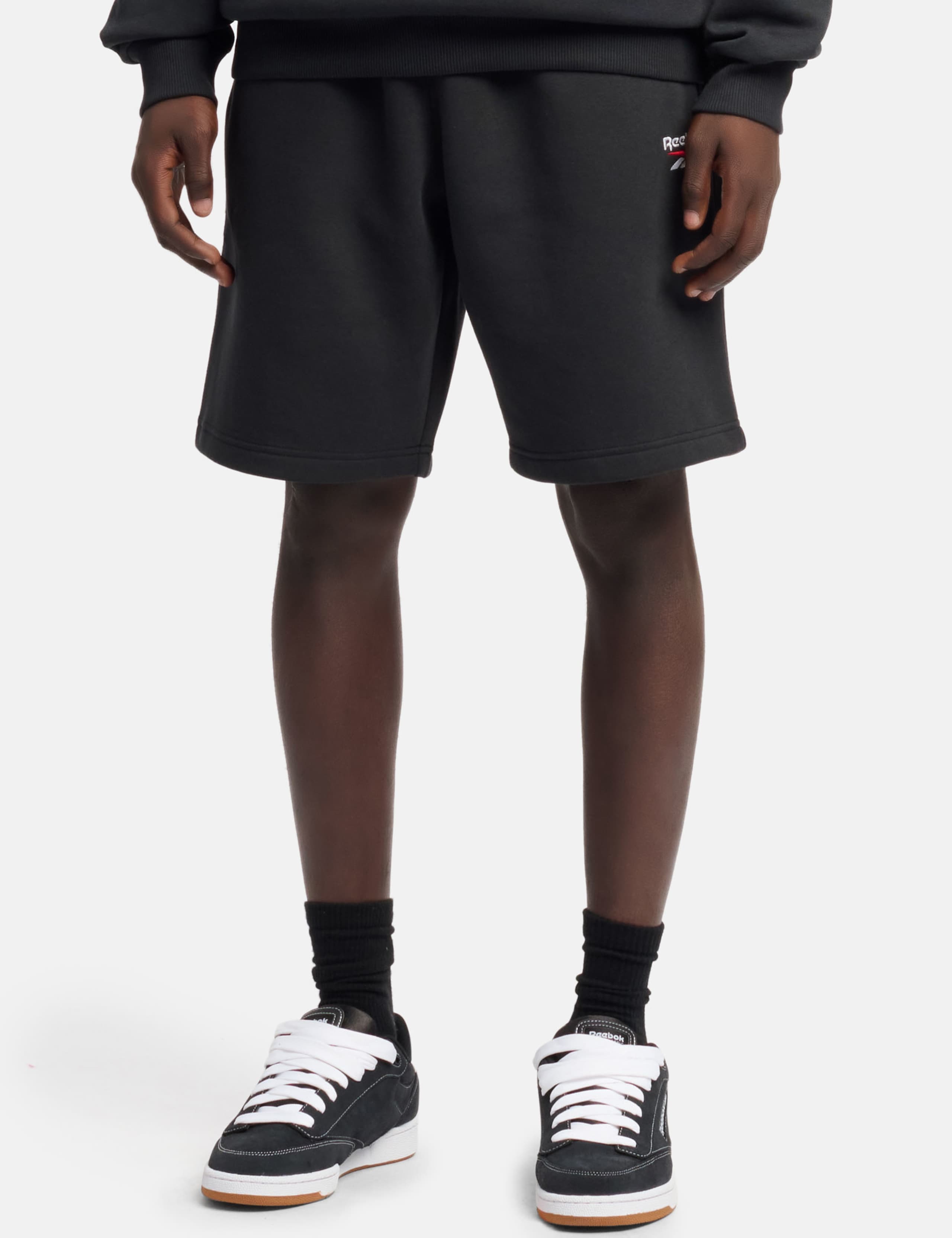 Identity Small Logo Drawstring Fleece Shorts