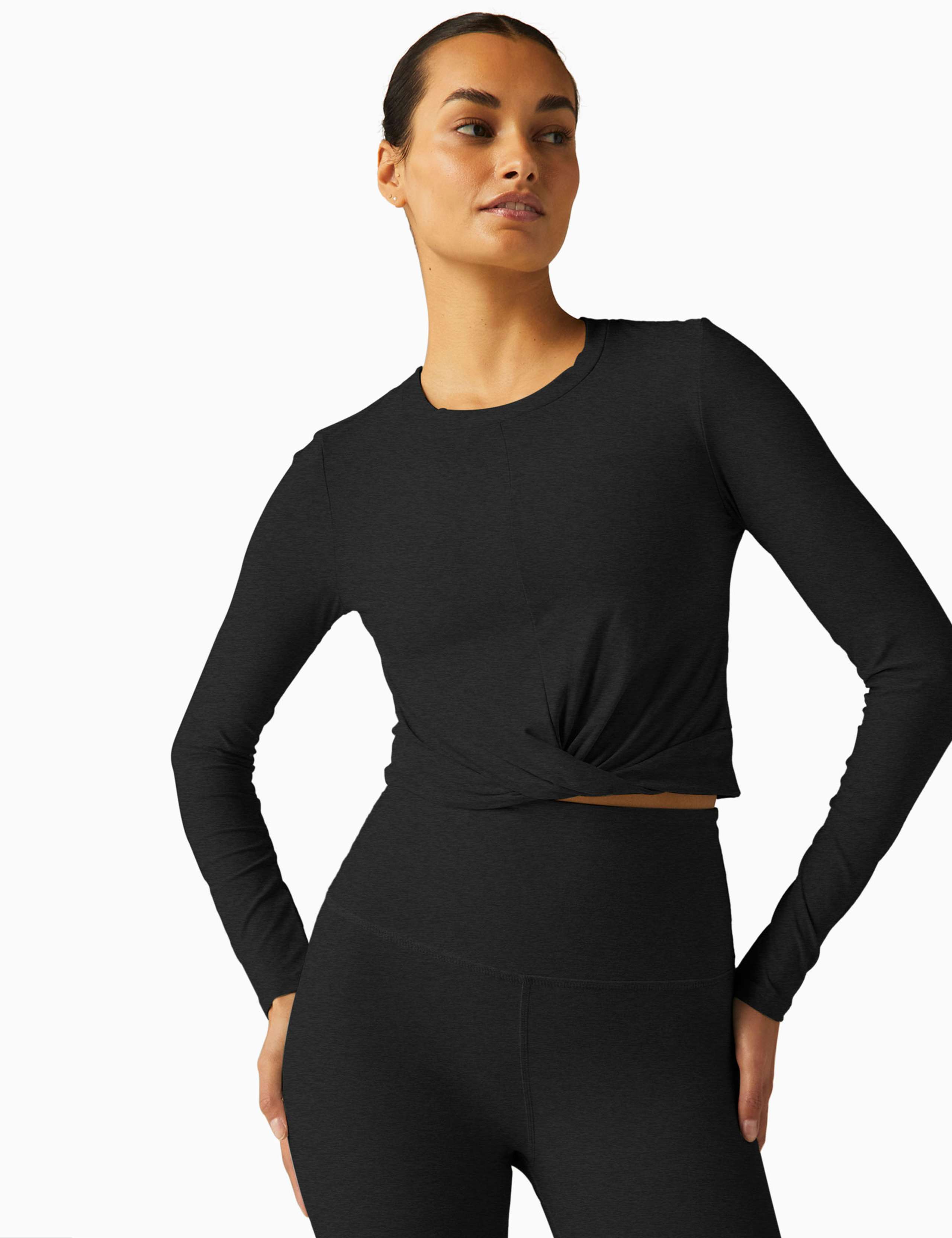 Featherweight Center Stage Crop Yoga Top