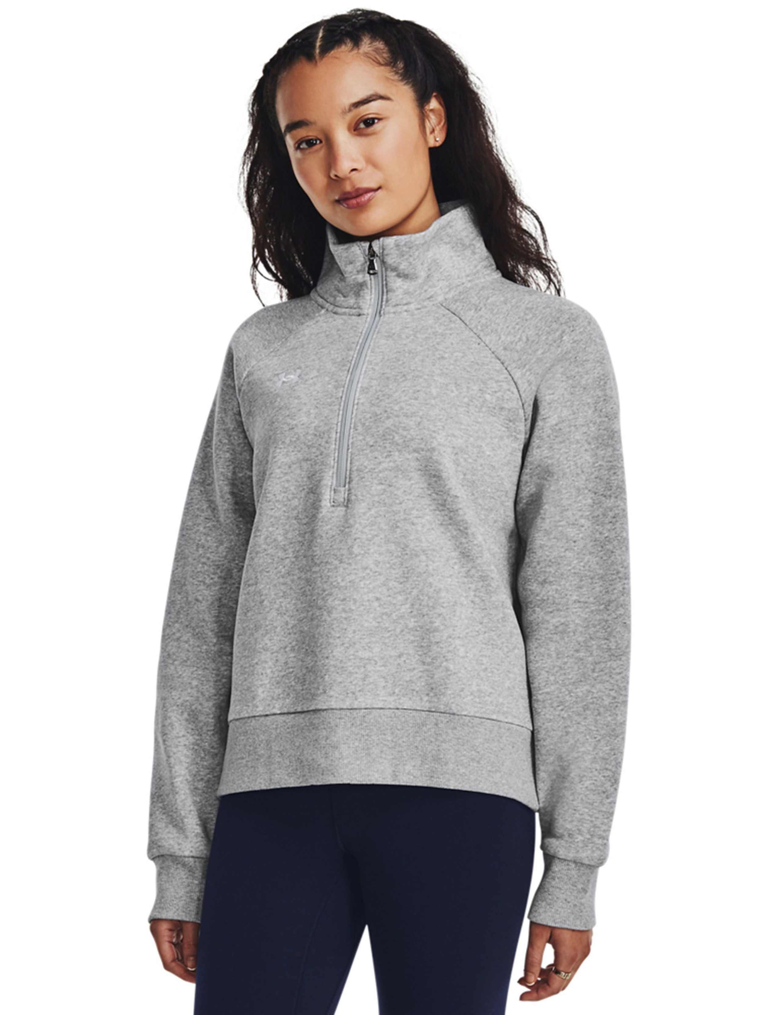 Cotton Rich Half Zip Fleece Top