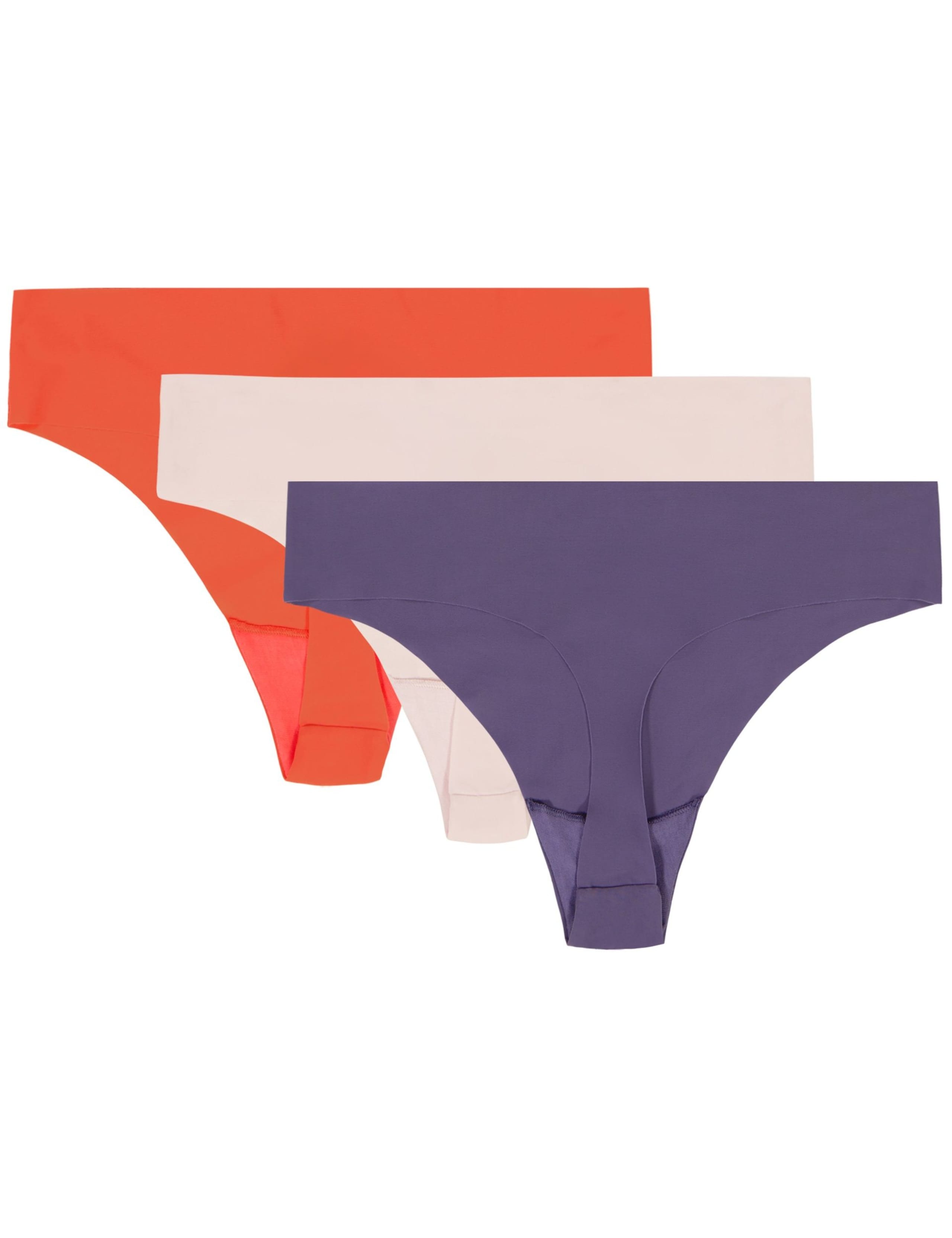 3pk No VPL Thongs