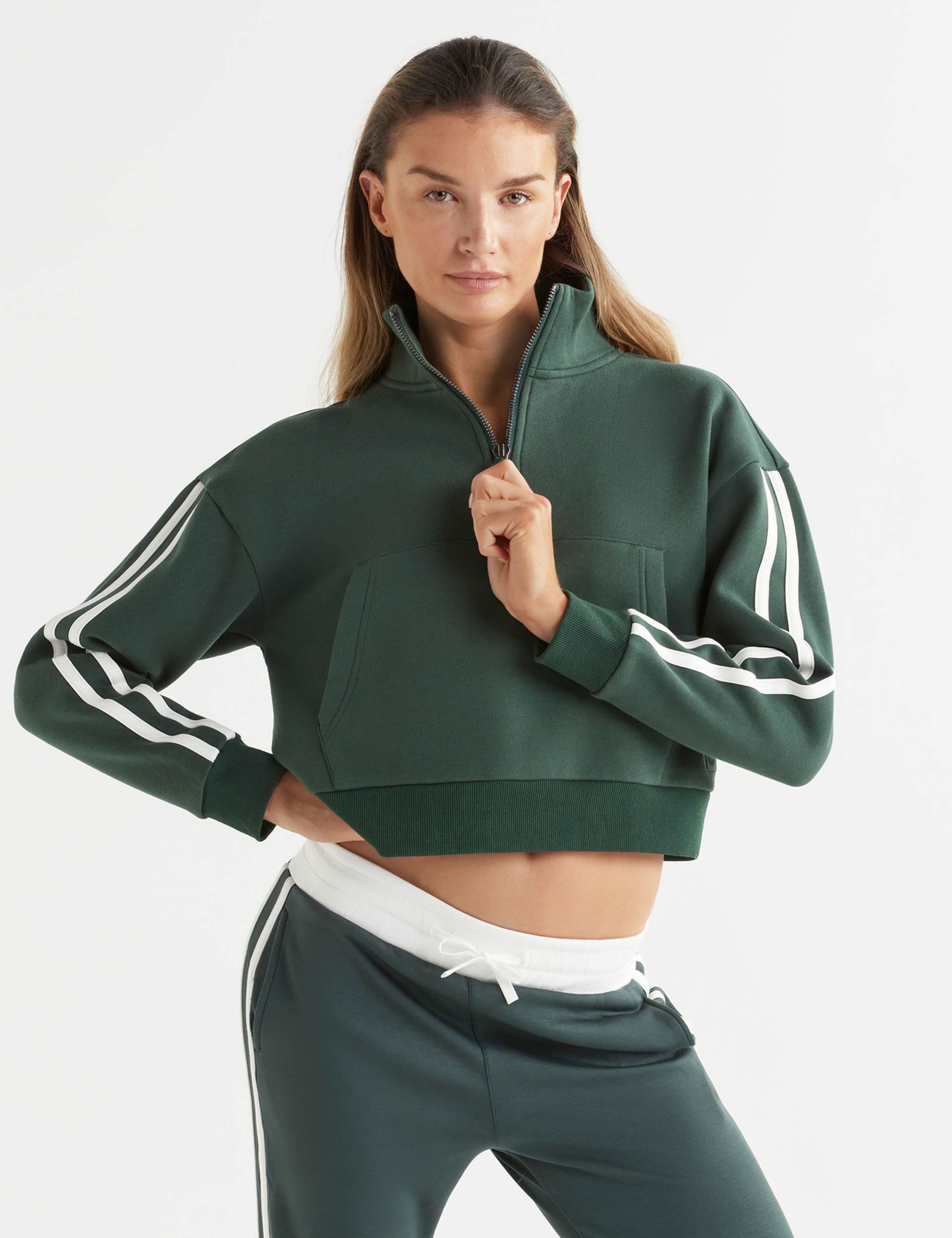 Rihanna Pure Cotton Half Zip Sweatshirt