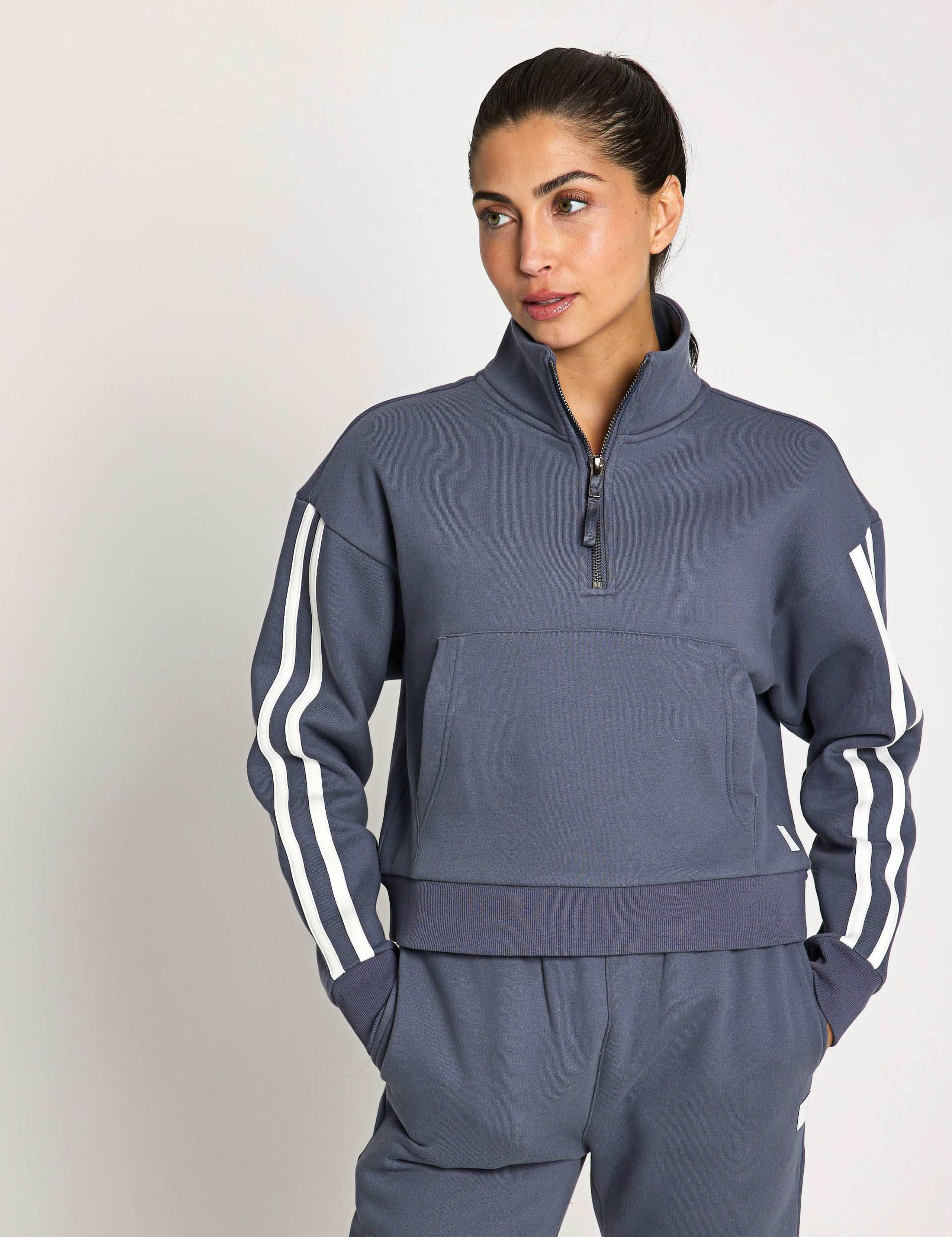 Rihanna Pure Cotton Half Zip Sweatshirt
