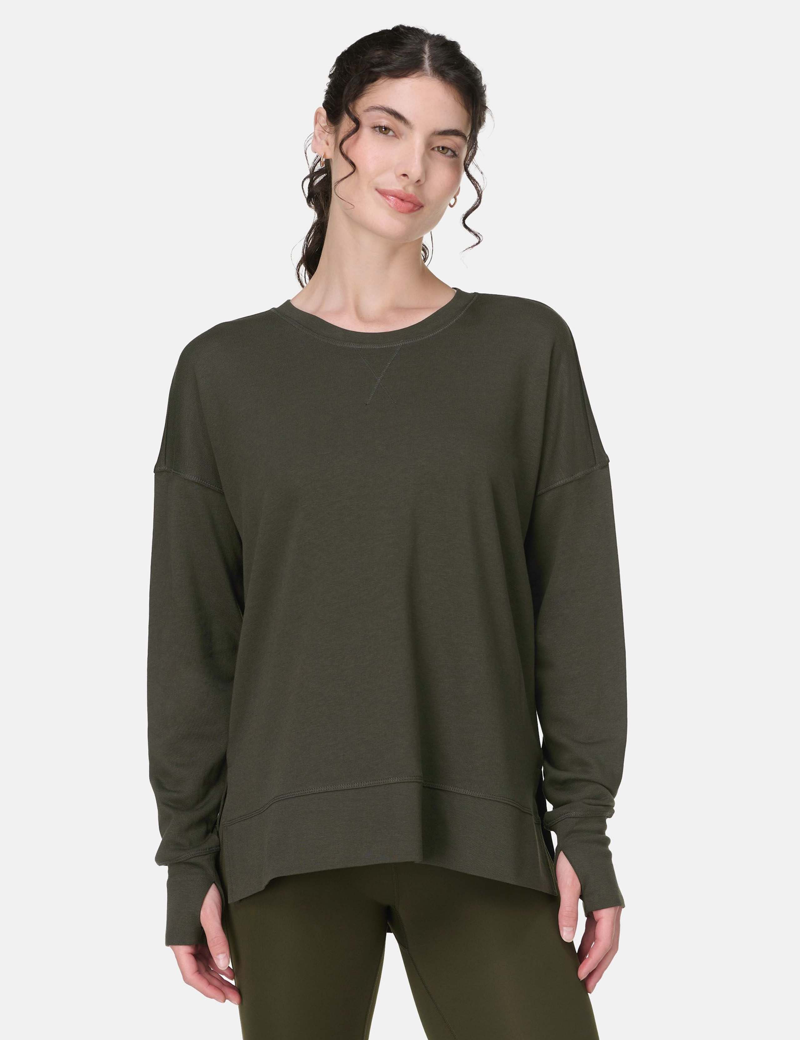 Cotton Rich After Class Longline Sweatshirt