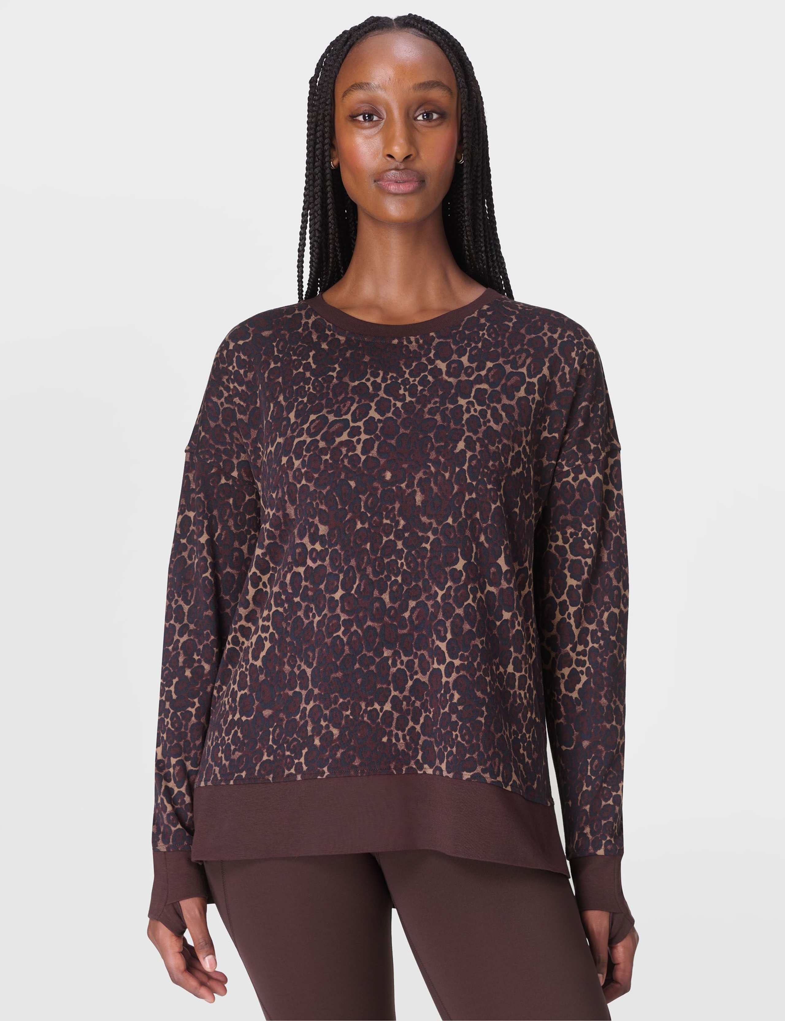 After Class Cotton Modal Longline Sweatshirt