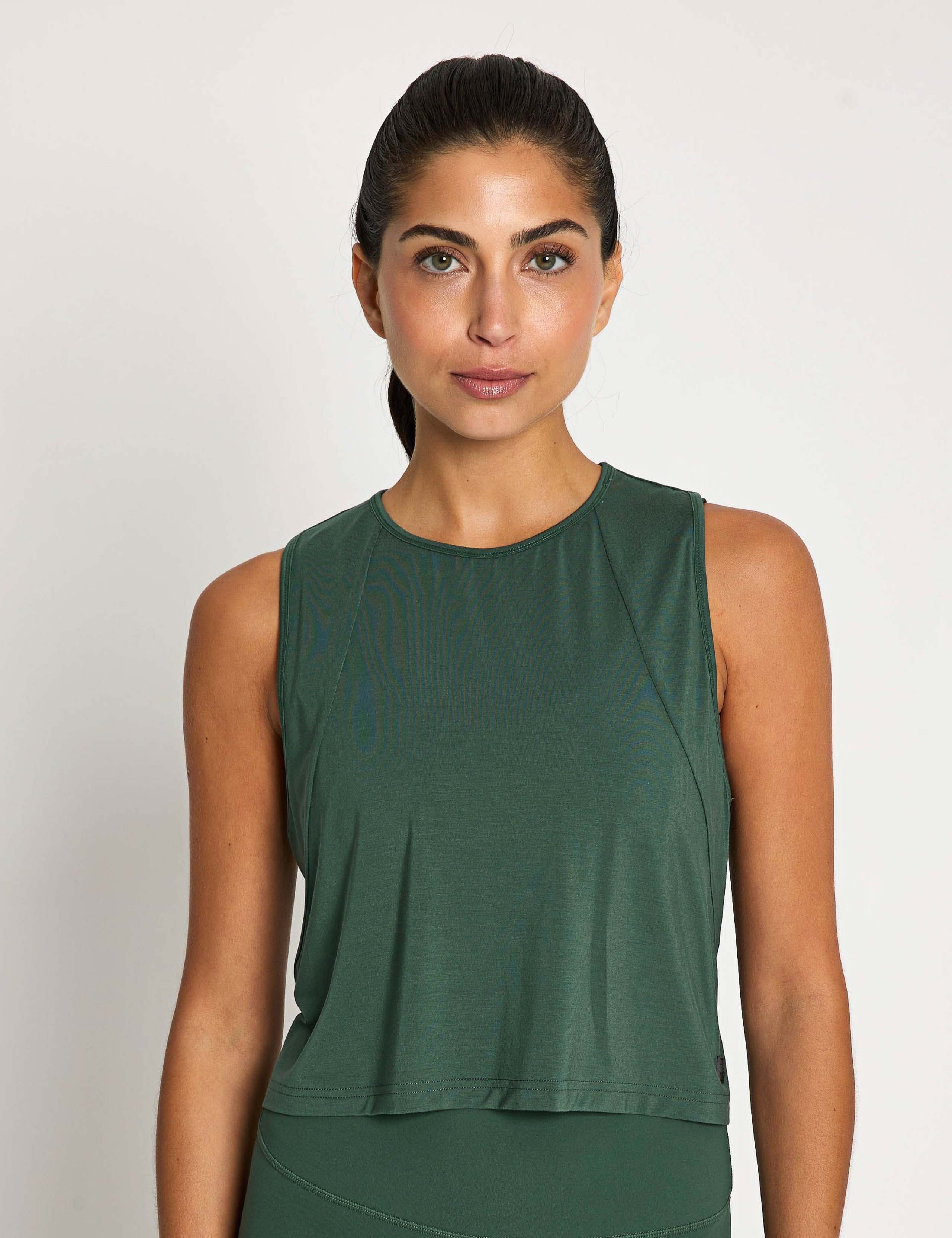 Mia Modal Rich Crew Neck Relaxed Vest Top