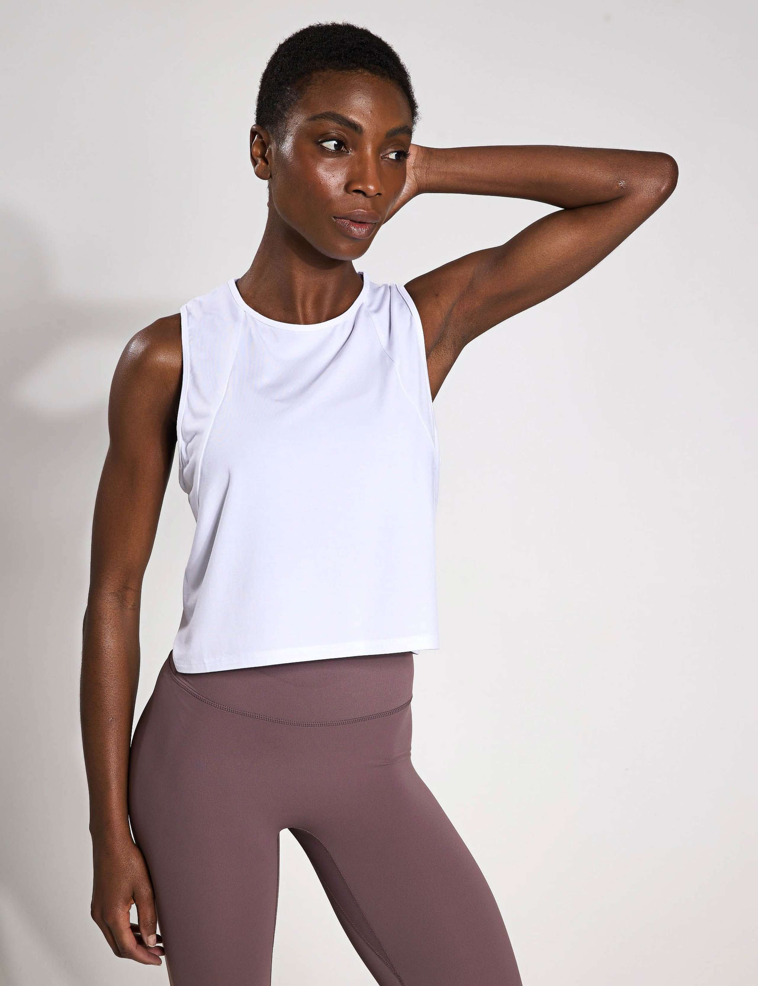 Mia Modal Rich Crew Neck Relaxed Vest Top