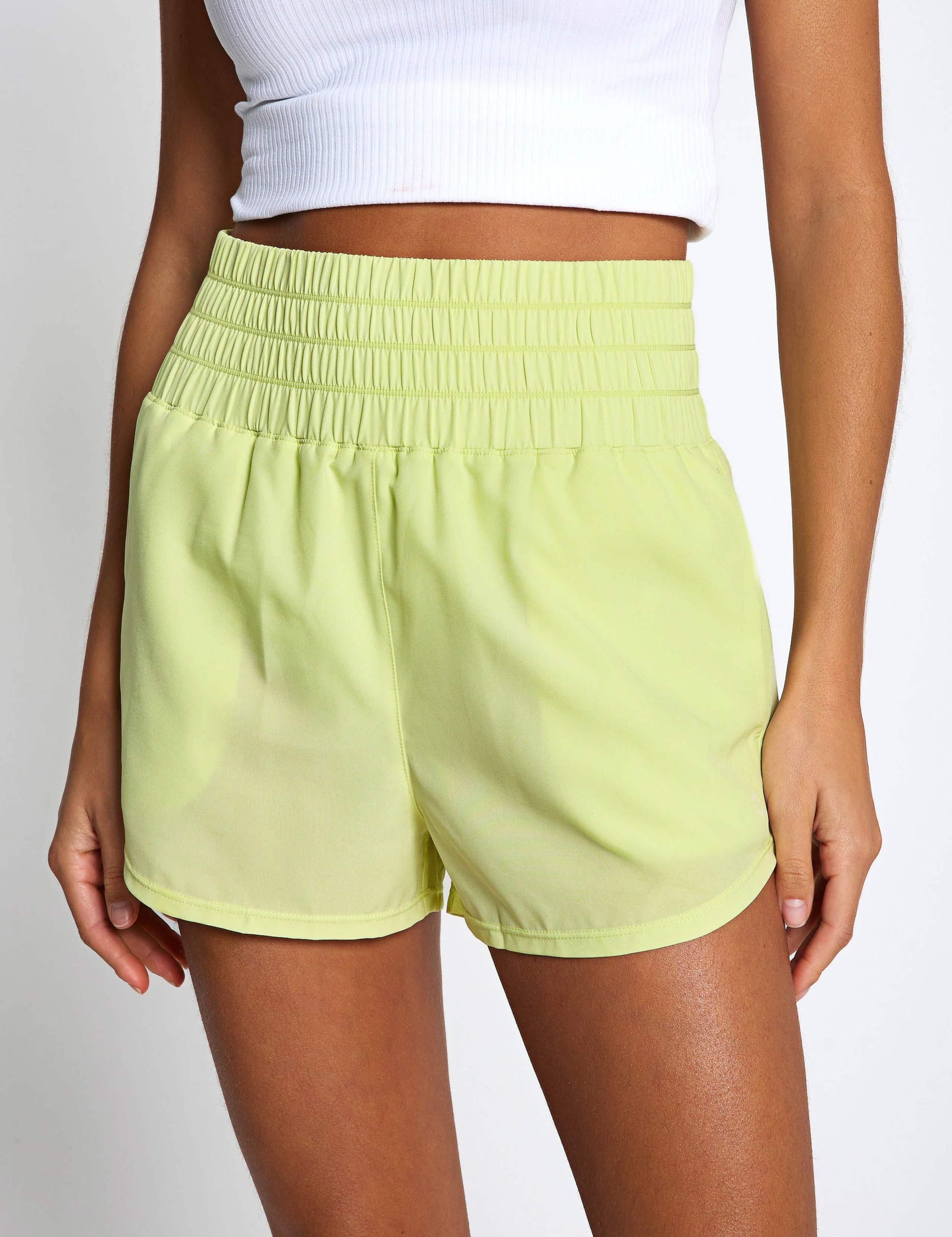 Bronte Woven High Waisted Running Shorts