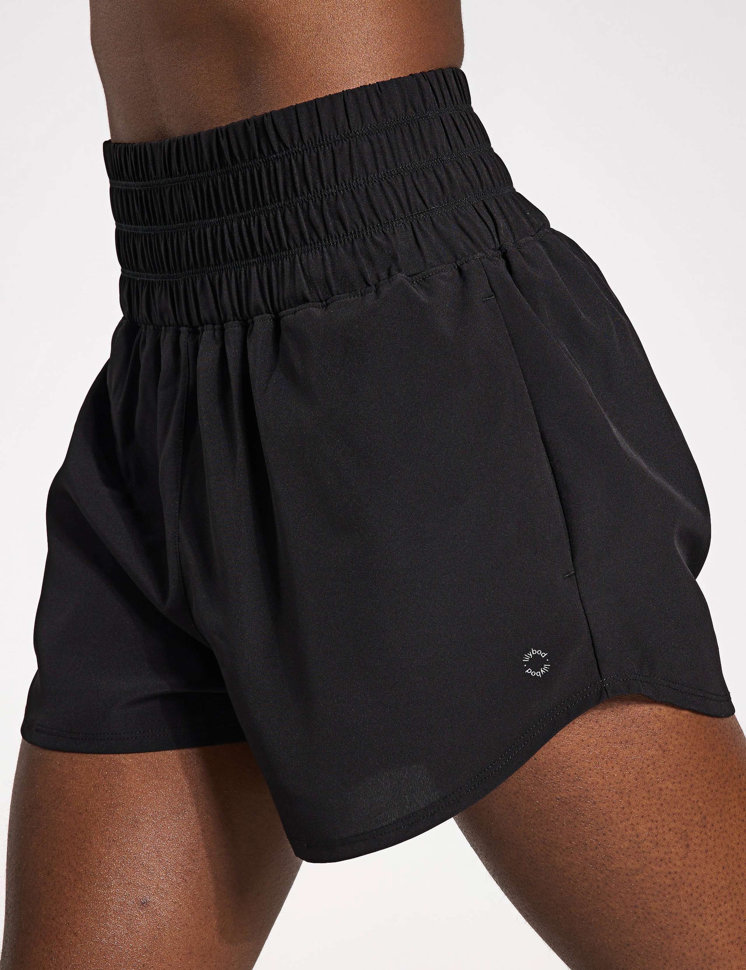 Bronte Woven High Waisted Running Shorts