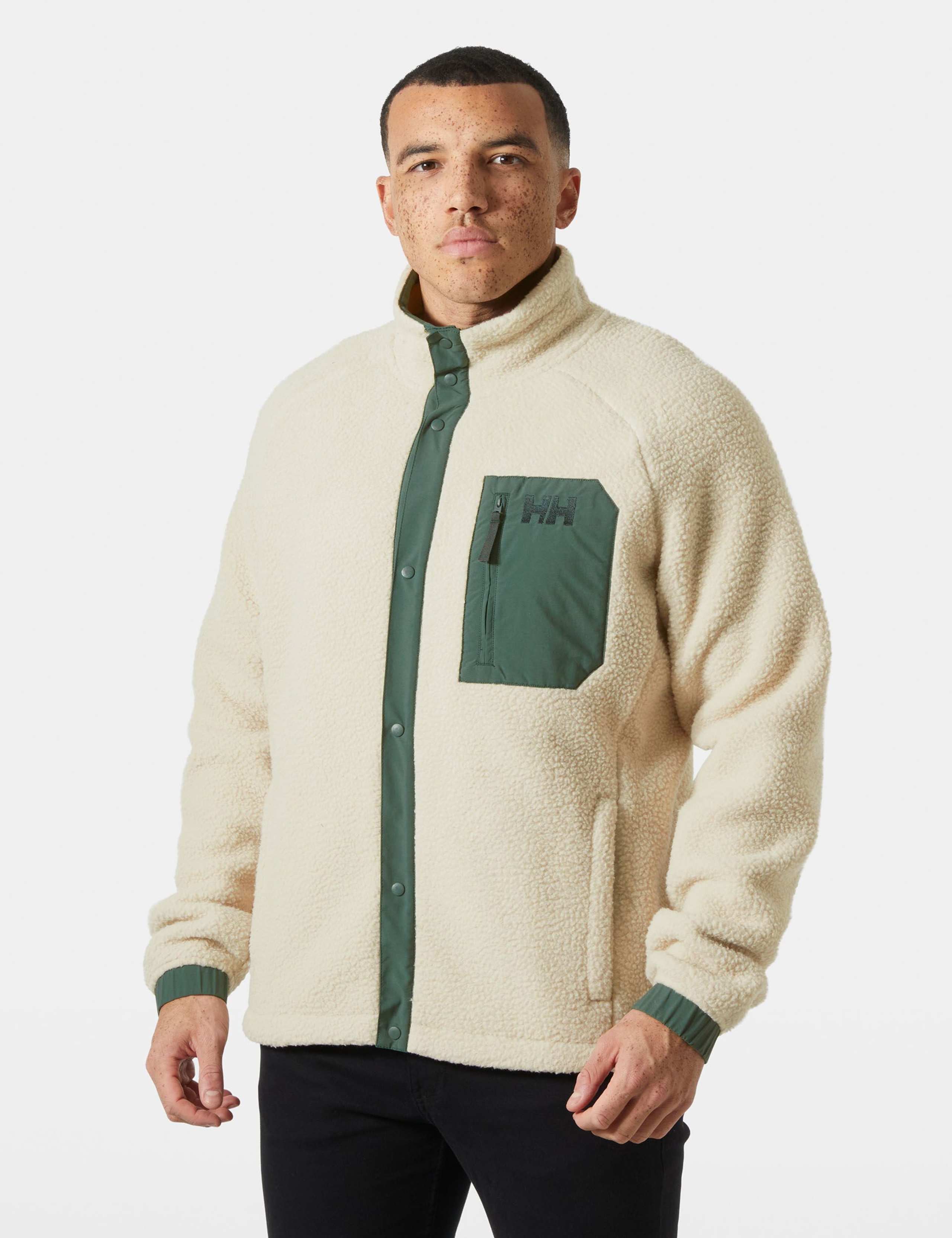 Panorama Fleece Funnel Neck Popper Jacket