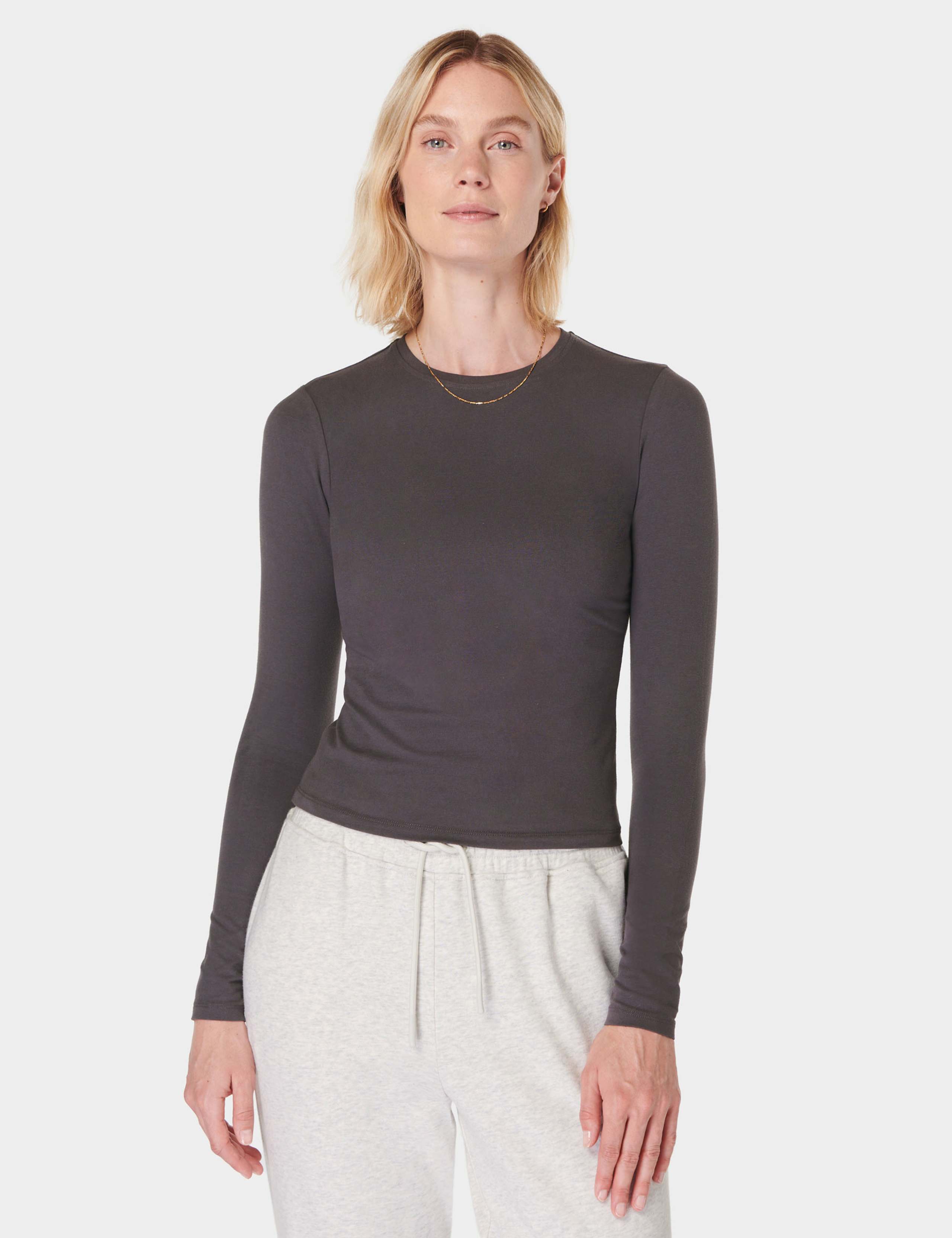 Essential Sculpt Cotton Rich Crew Neck Top