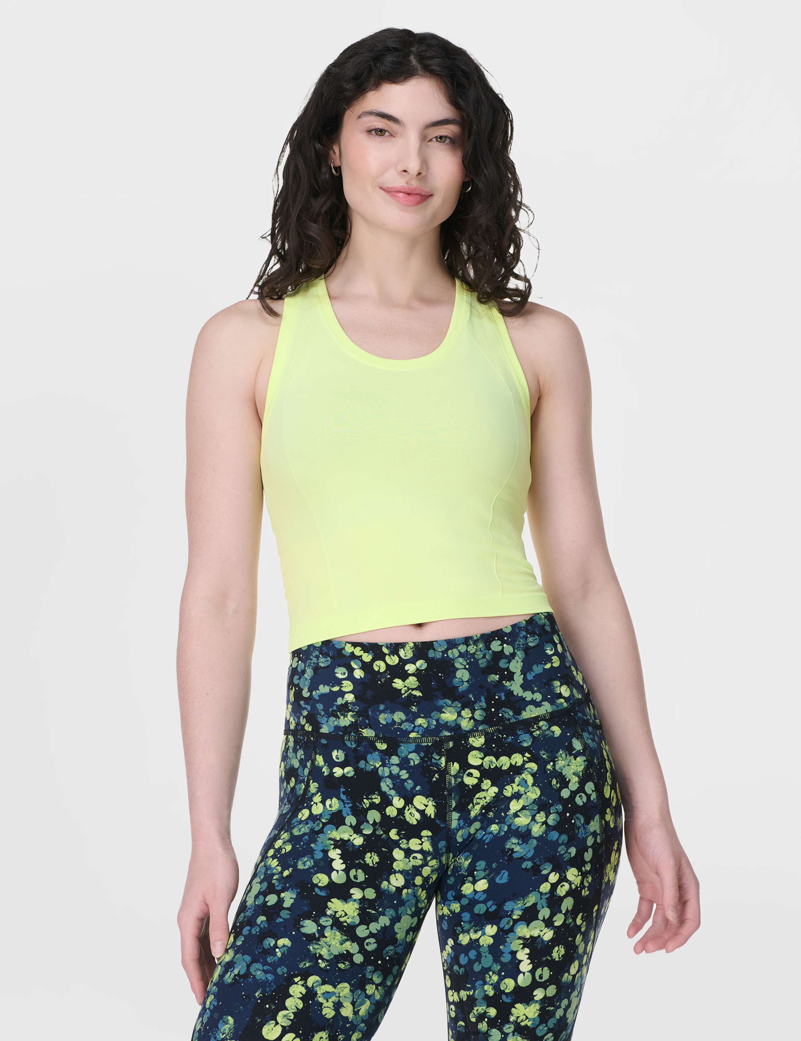 Racer Back Seamless Crop Tank Top