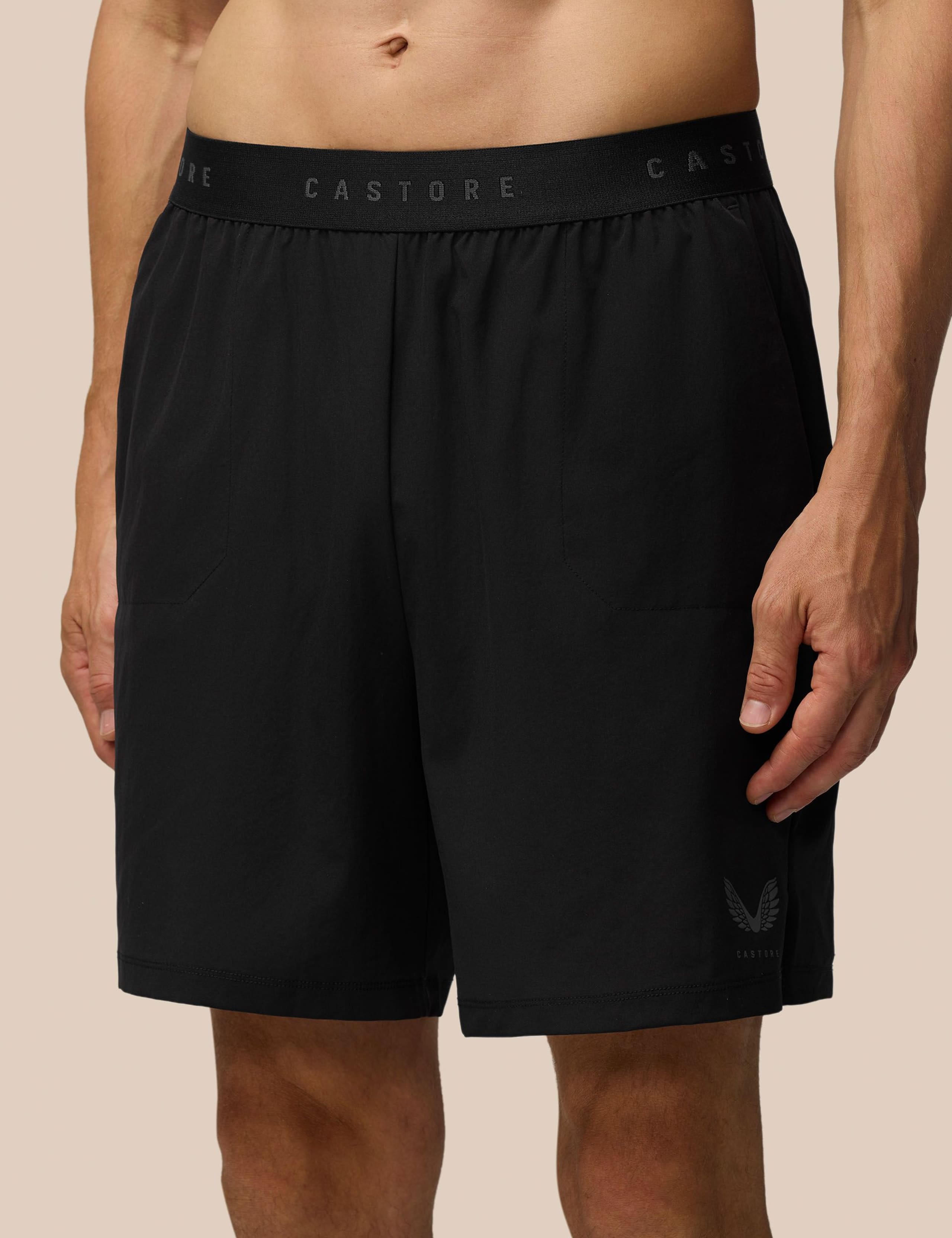 Branded Elastic 7"  Gym Shorts