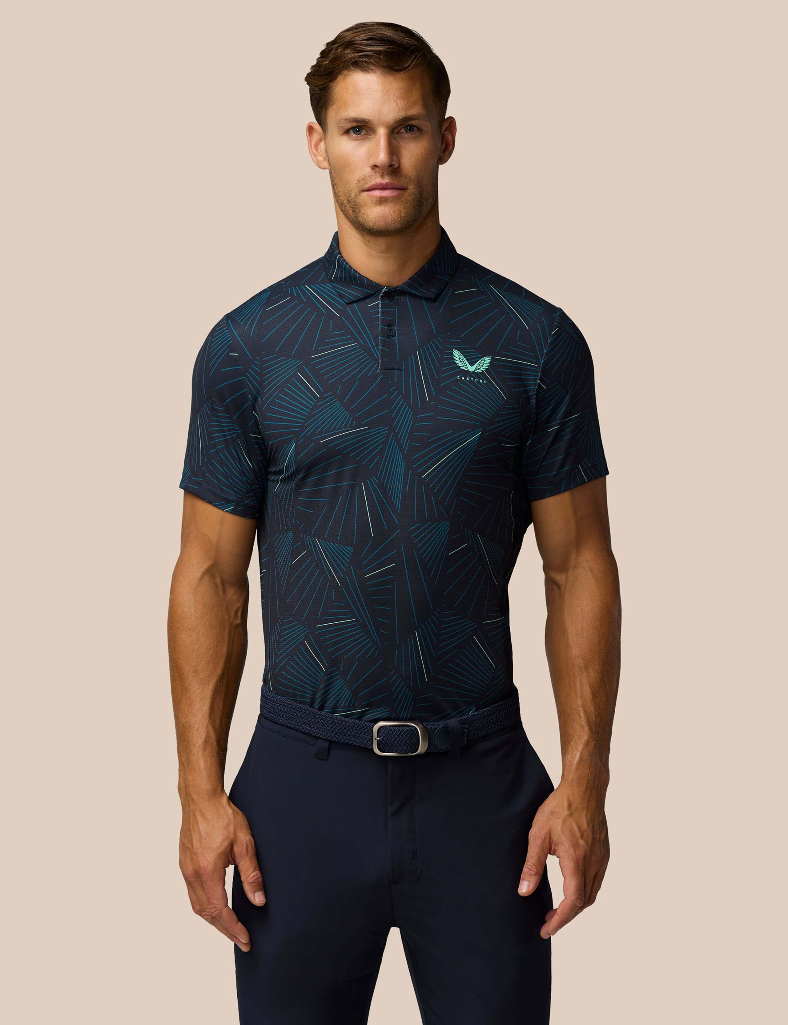 Regular Fit Patterned Polo Shirt