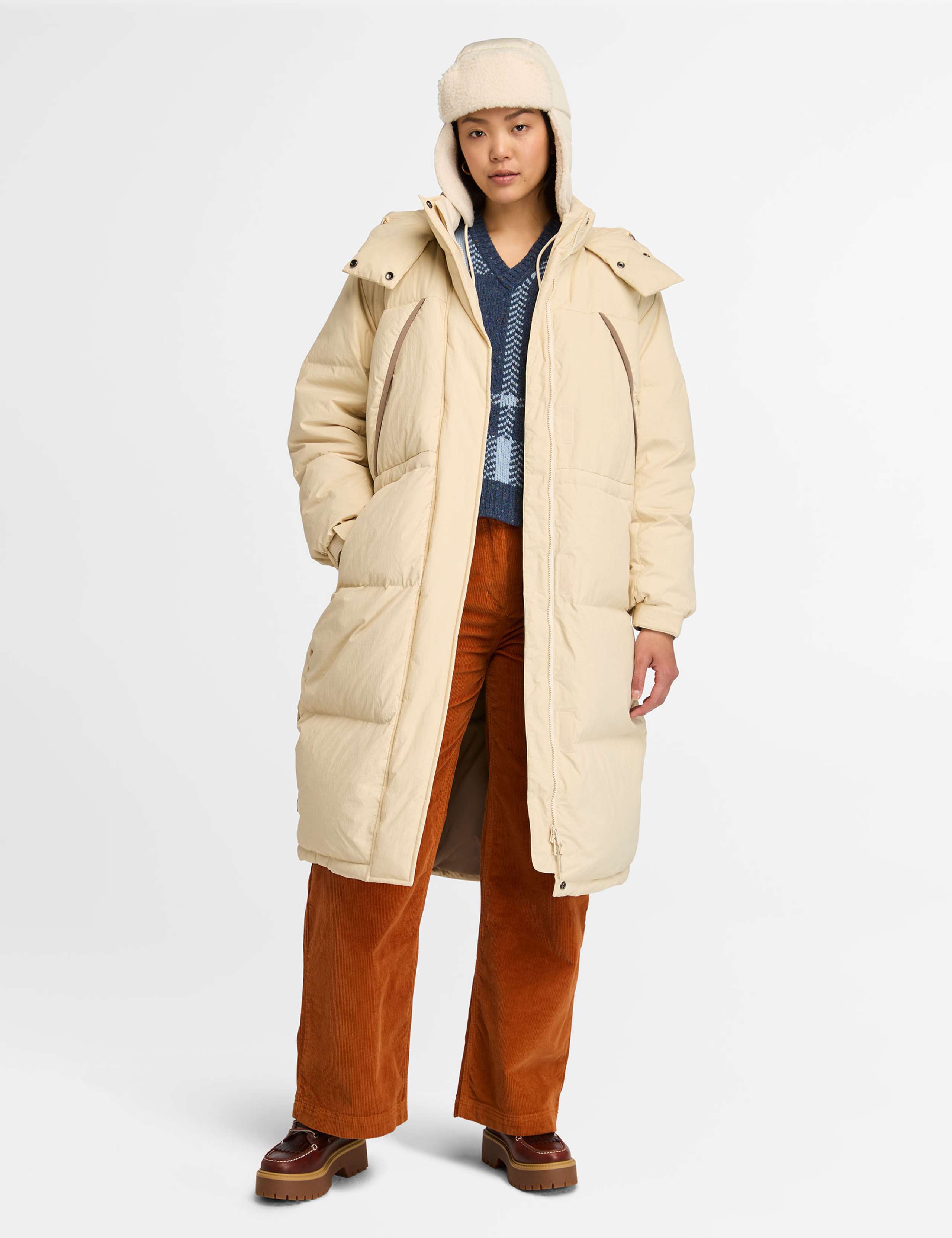 Hooded Longline Puffer Coat