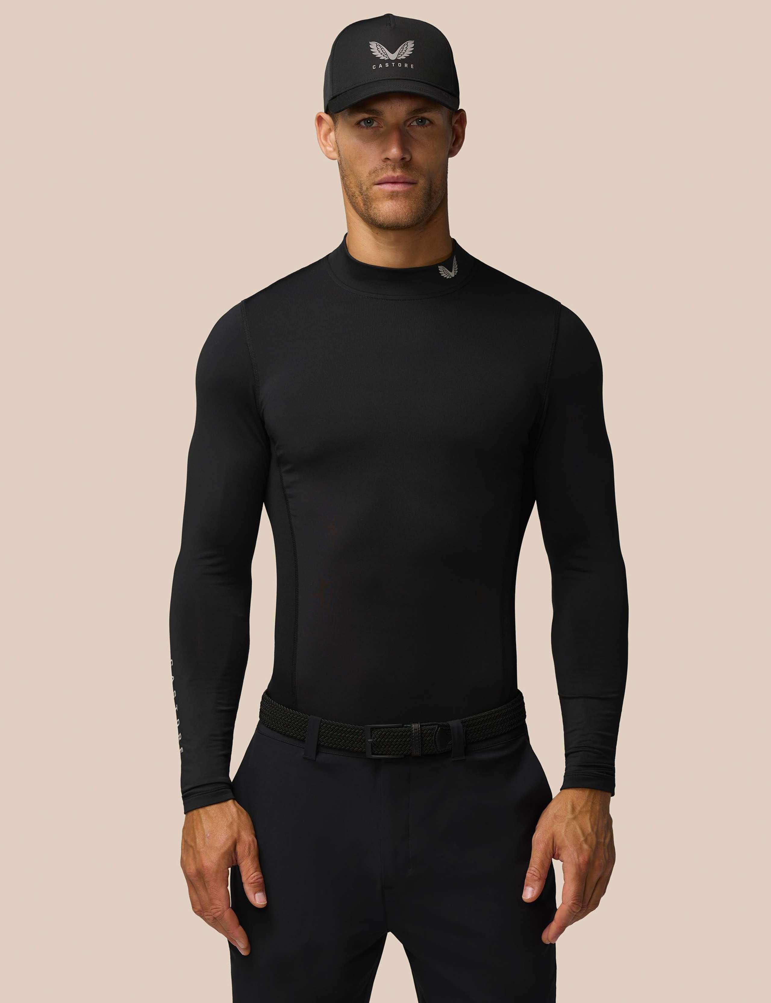 Long Sleeve Thermal Mock Neck Top