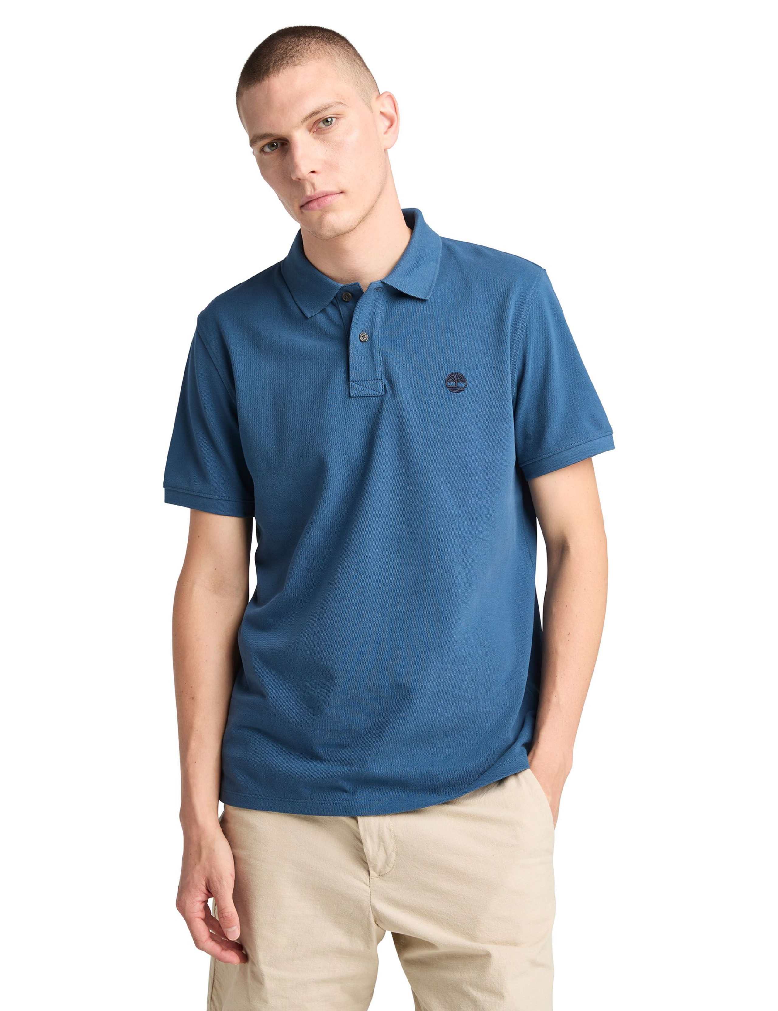 Pure Cotton Pique Polo Shirt