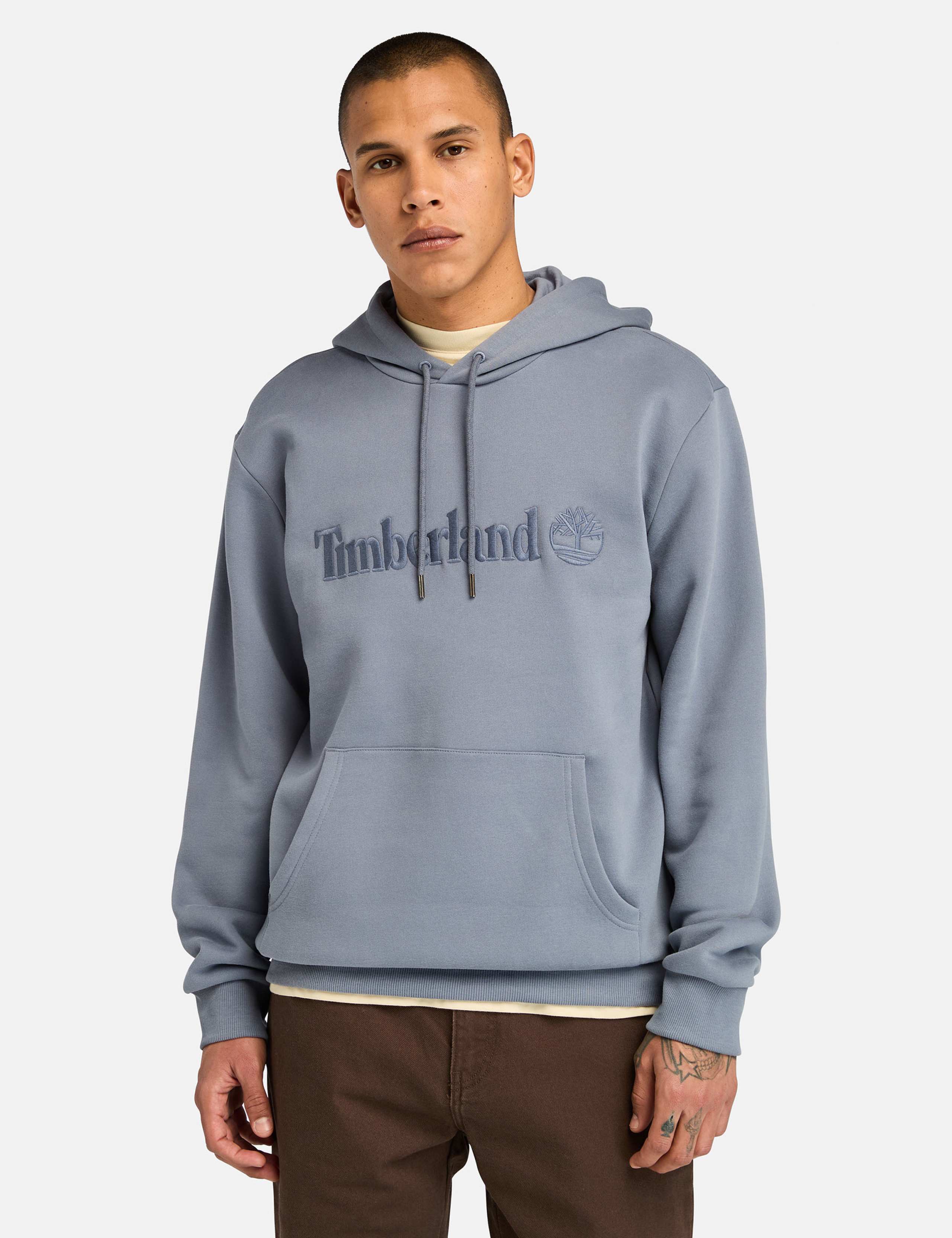Hampthon Cotton Rich Logo Long Sleeve Hoodie