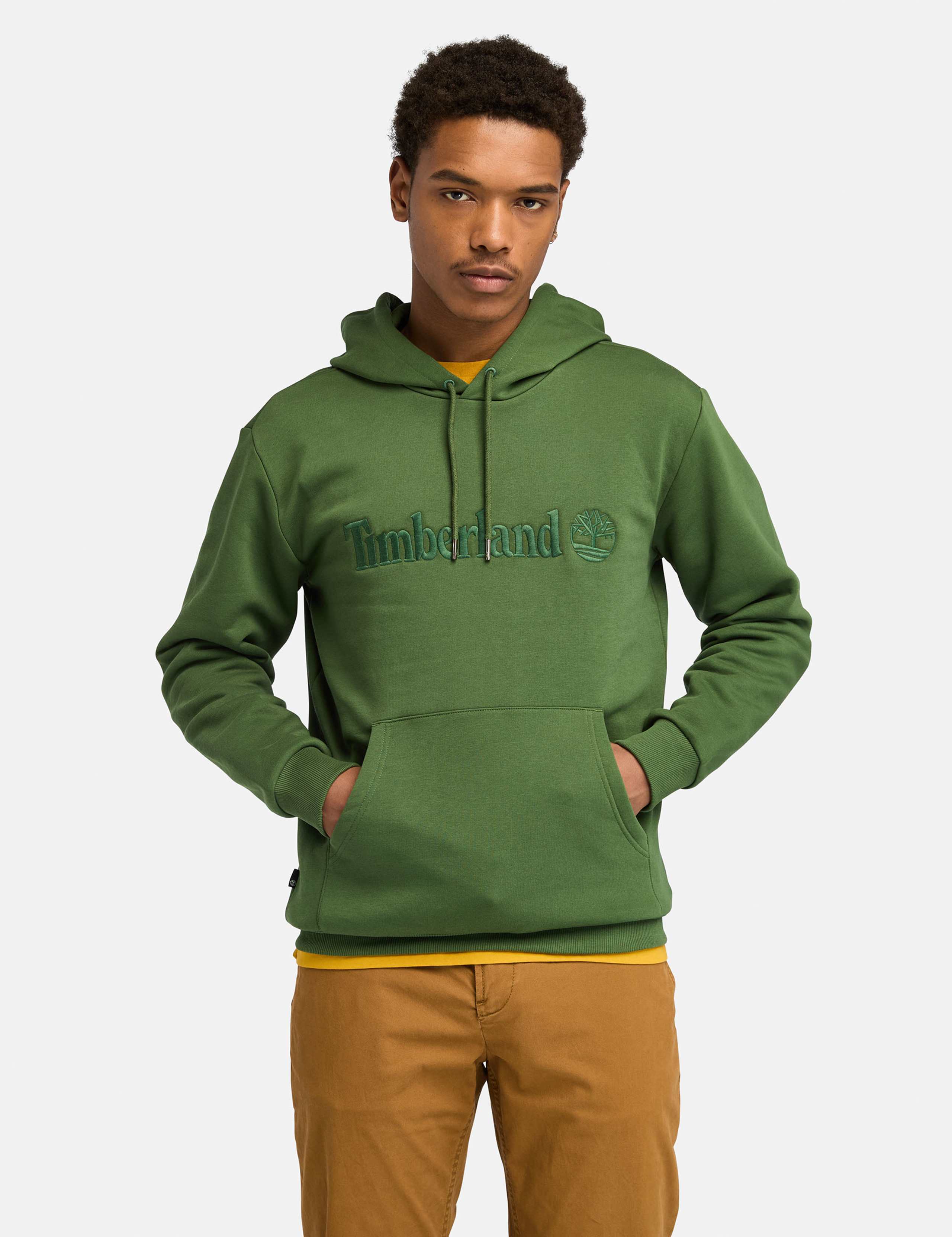 Hampthon Cotton Rich Logo Long Sleeve Hoodie