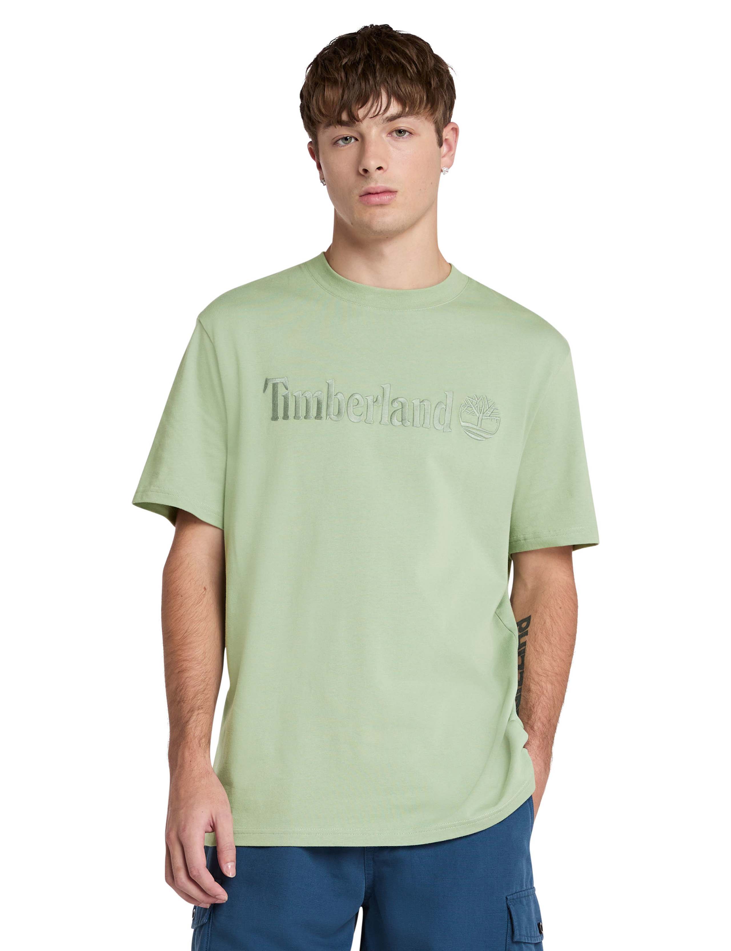 Hampthon Pure Cotton Logo Embroidery T-Shirt