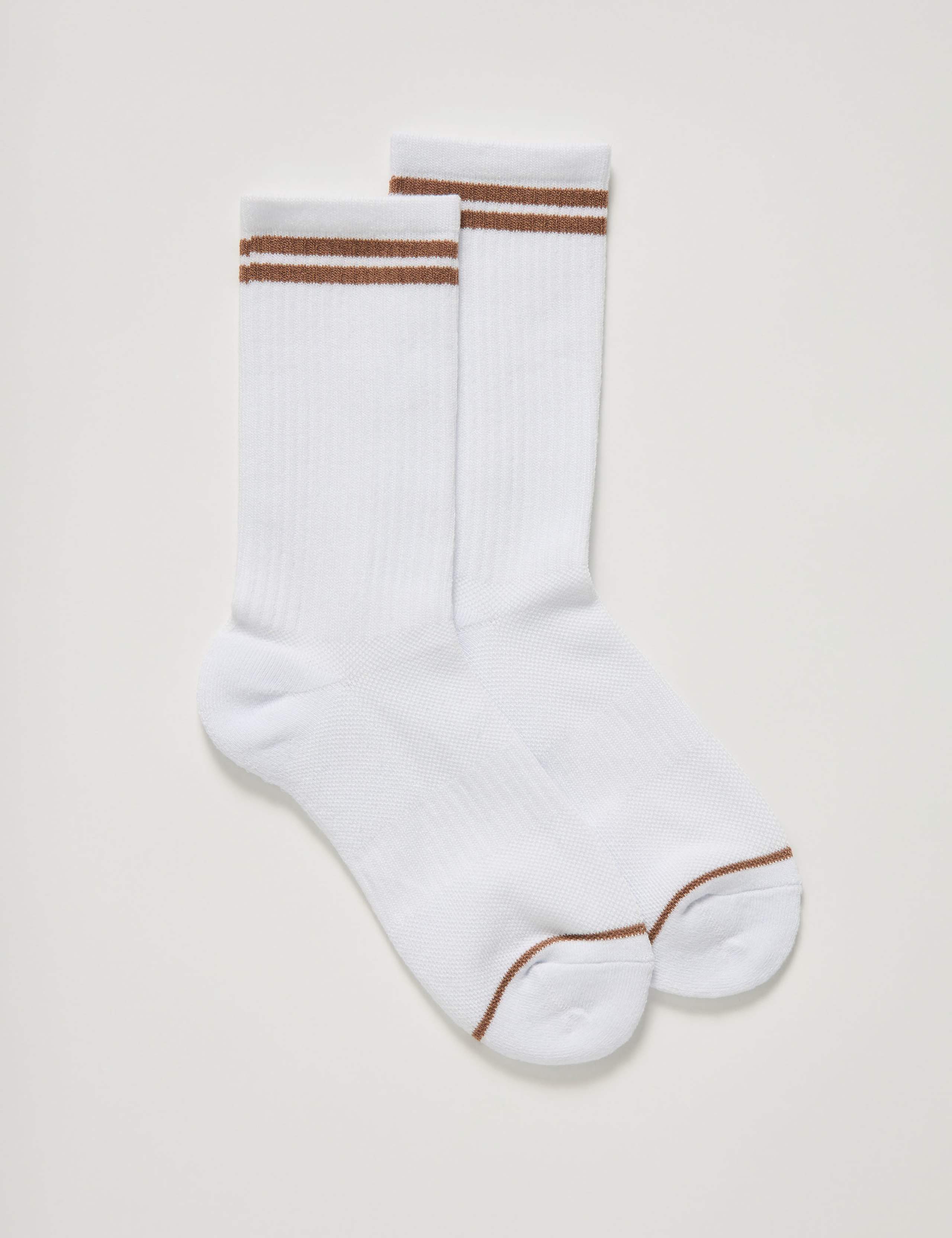 Crew Striped Ankle High Socks