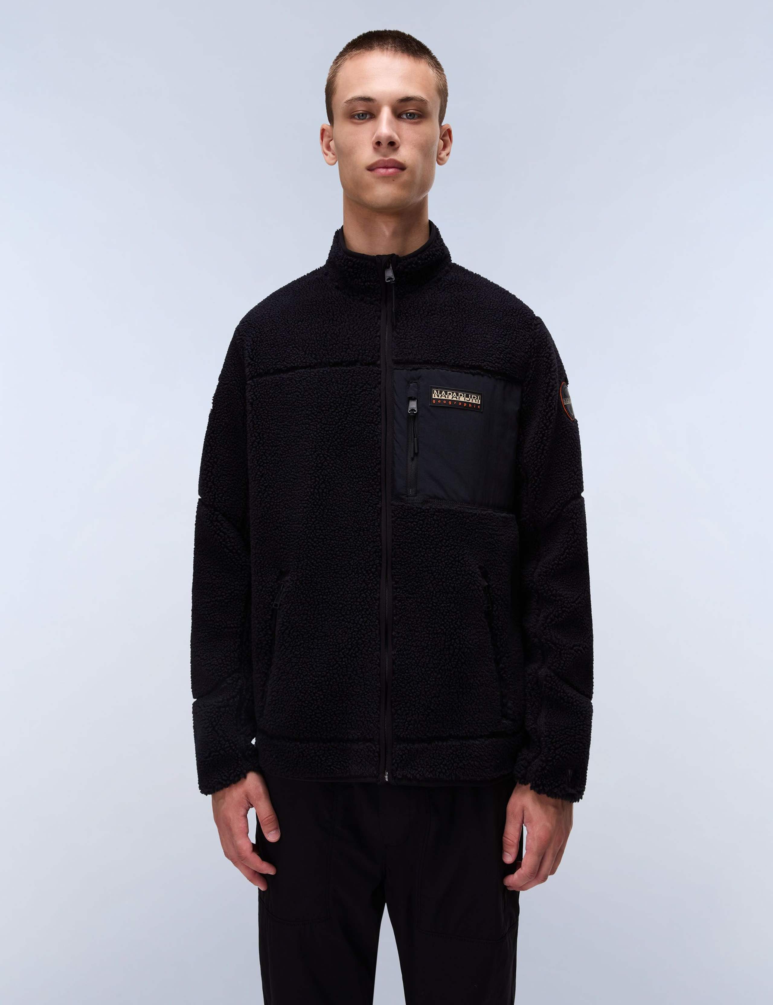 Yupik Zip Up Funnel Neck Fleece Jacket