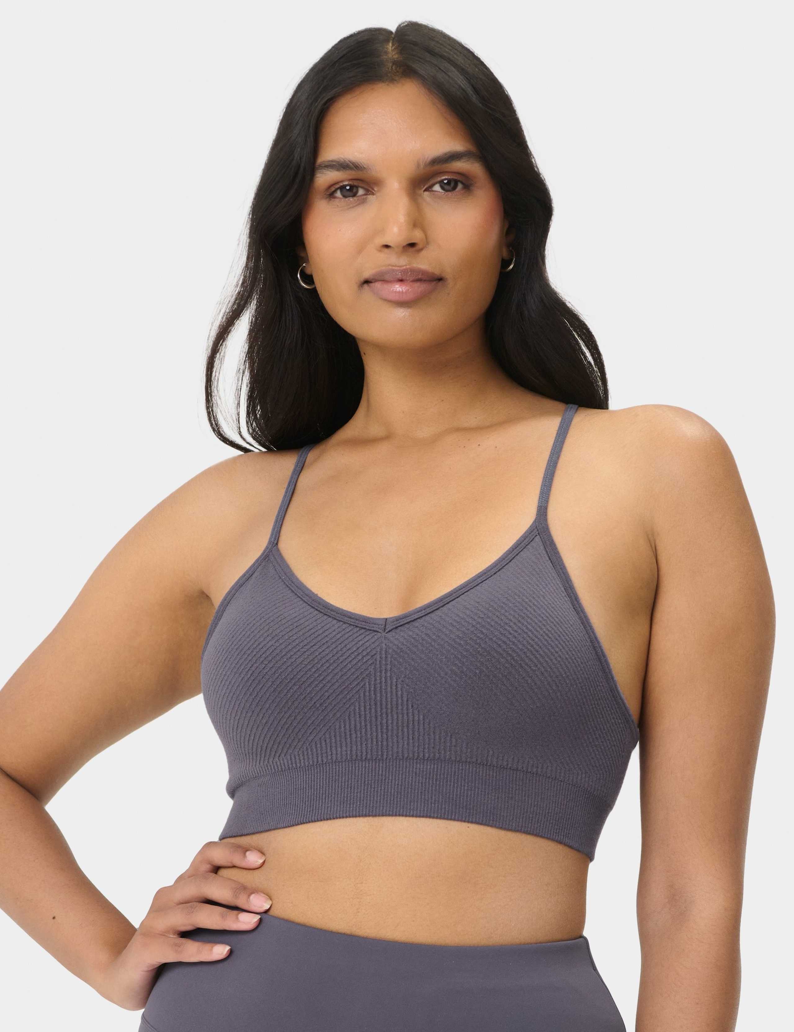 Soft Ribbed Sports Bra