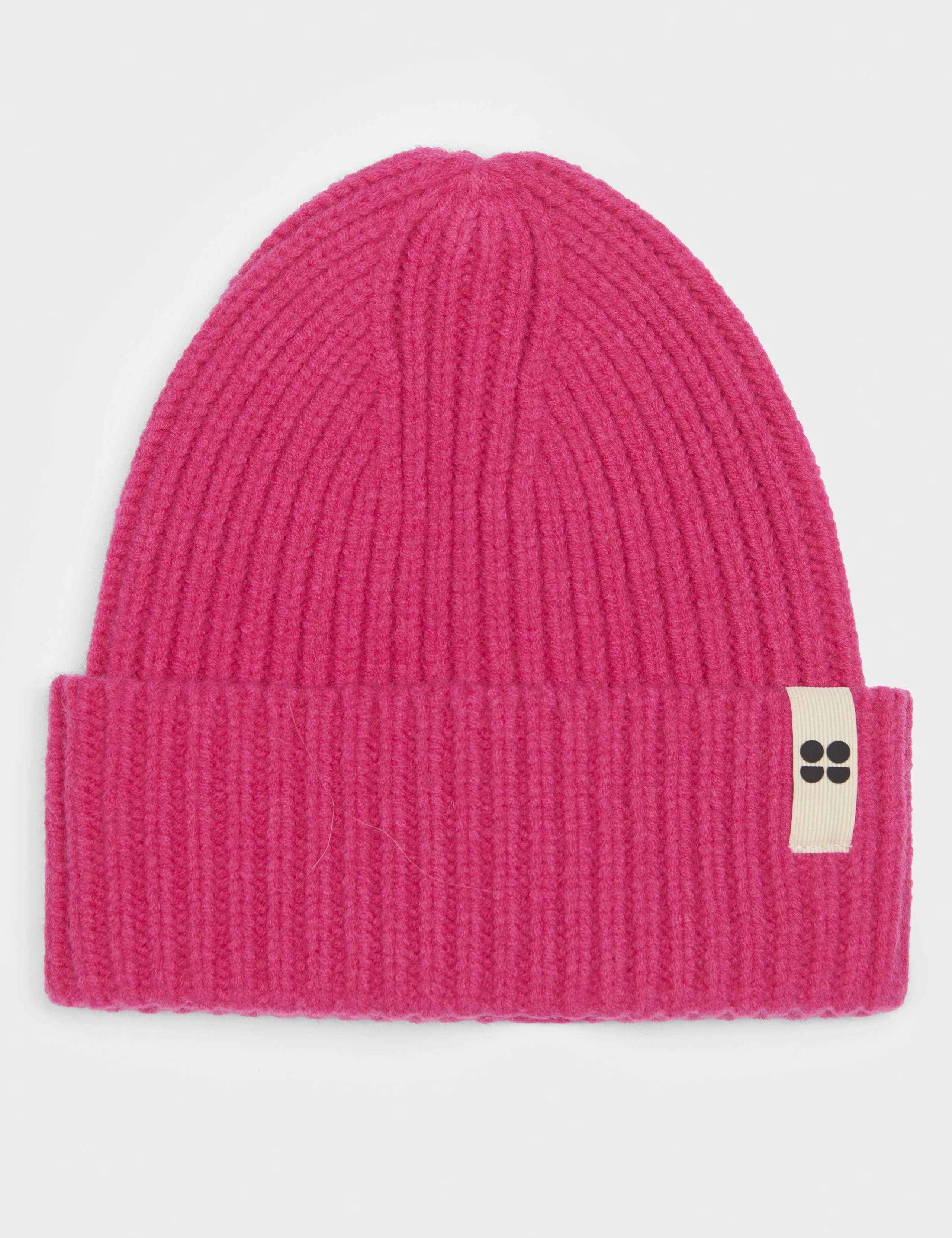 Soft Cloud Knitted Ribbed Beanie Hat