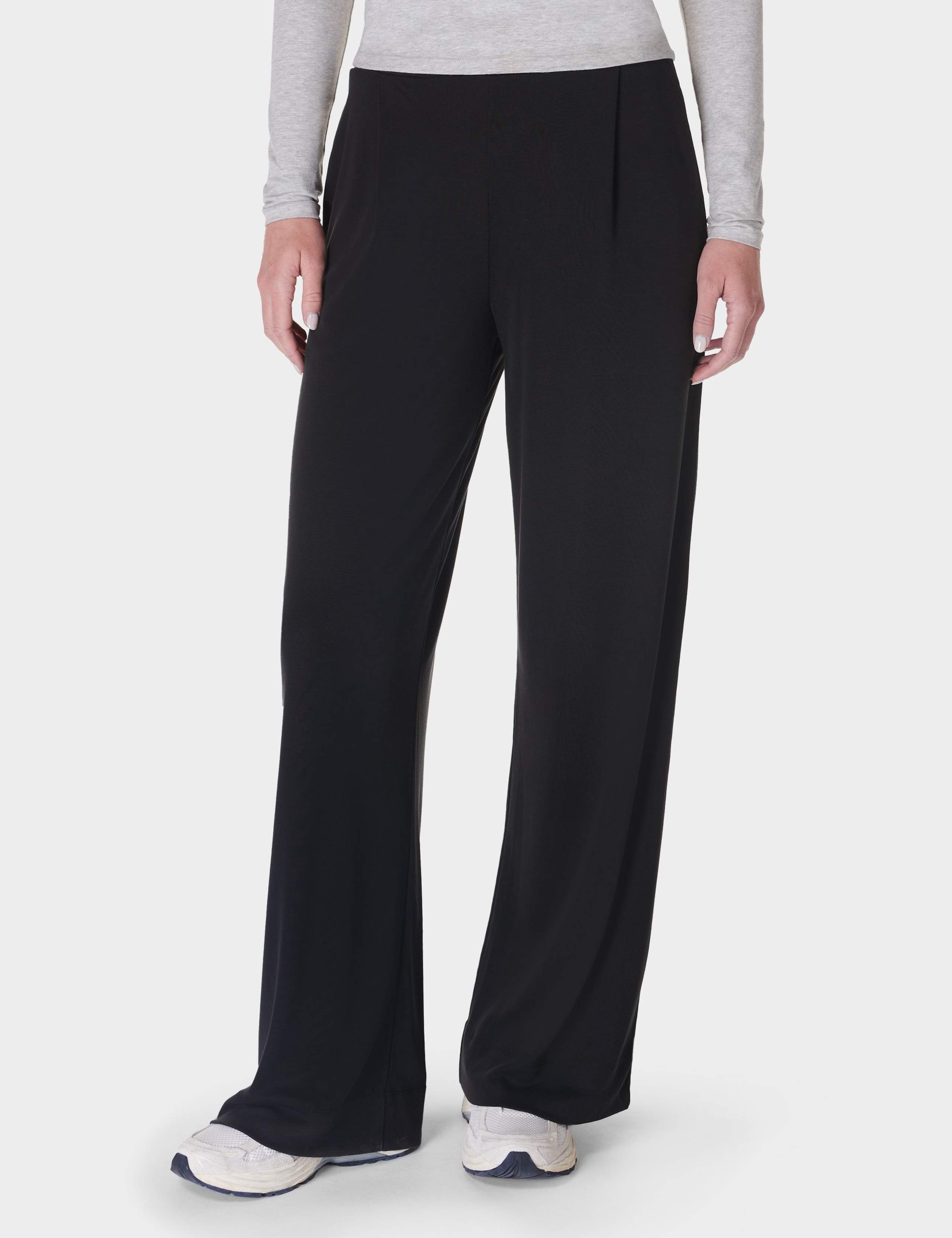At Ease Modal Rich High Waisted Trousers