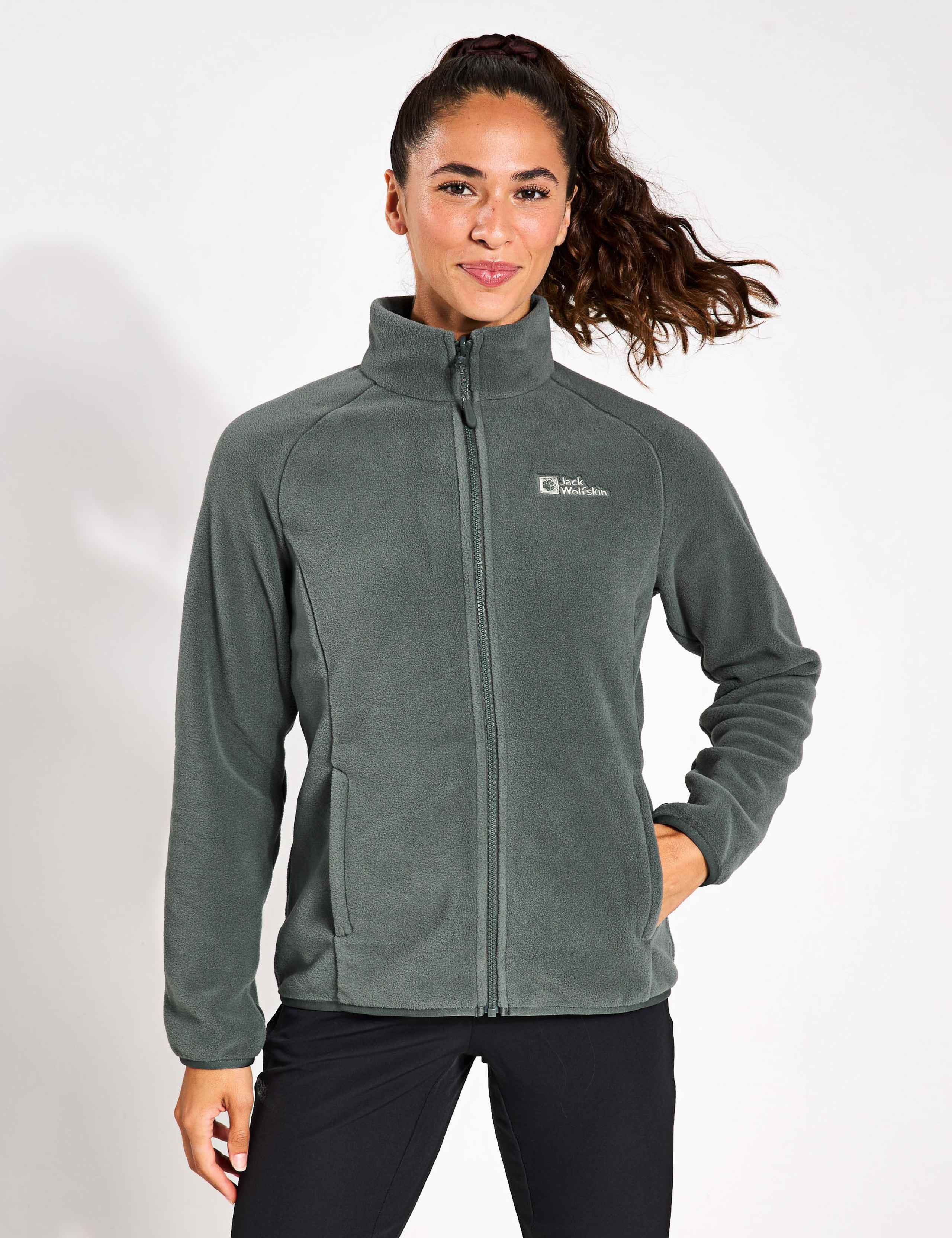 Moonrise Zip Up Funnel Neck Fleece Jacket