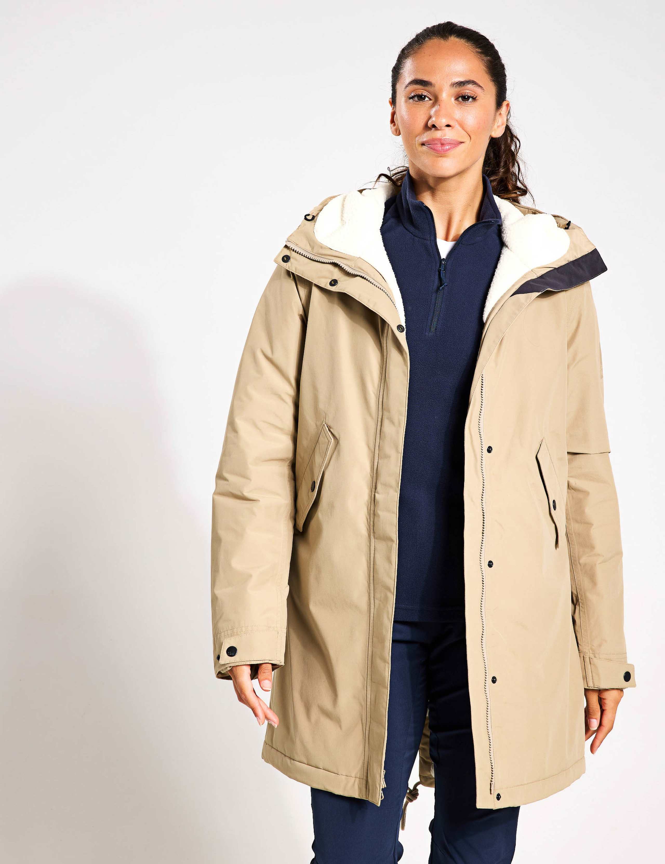 Talforst Cotton Blend Waterproof Parka Coat