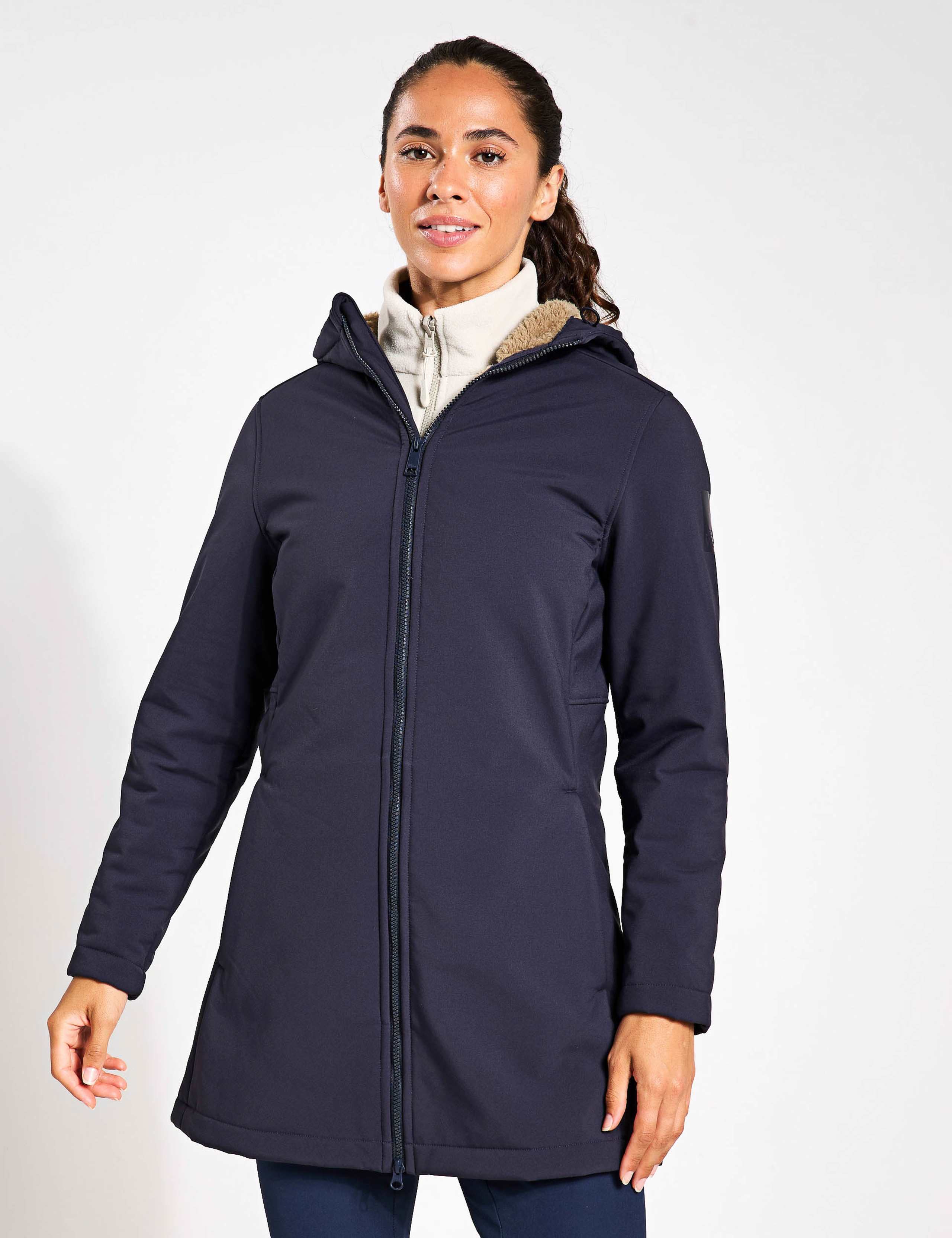 Windland Longline Softshell Hooded Coat