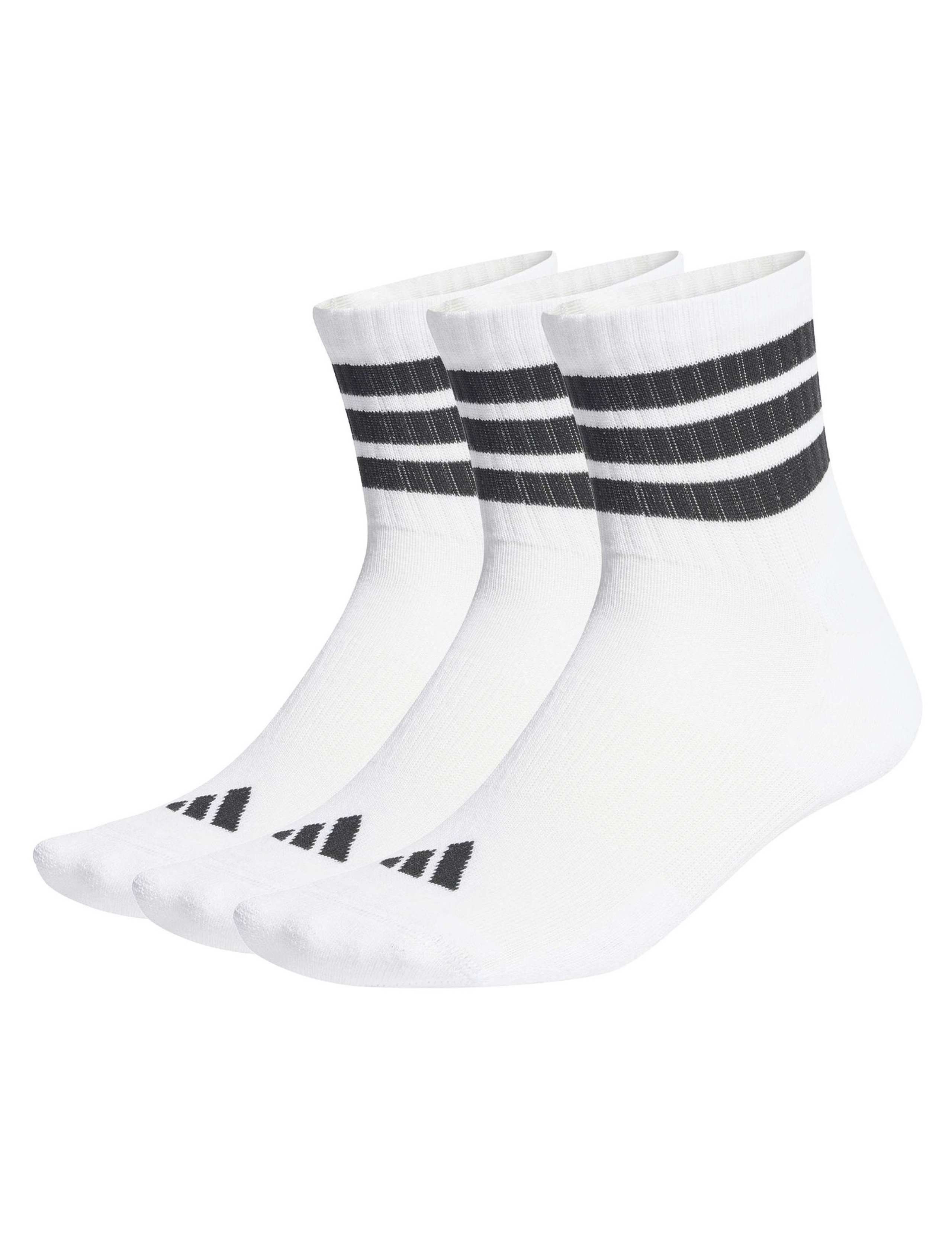 3 Pack Cotton Rich Cushioned Mid Cut Socks