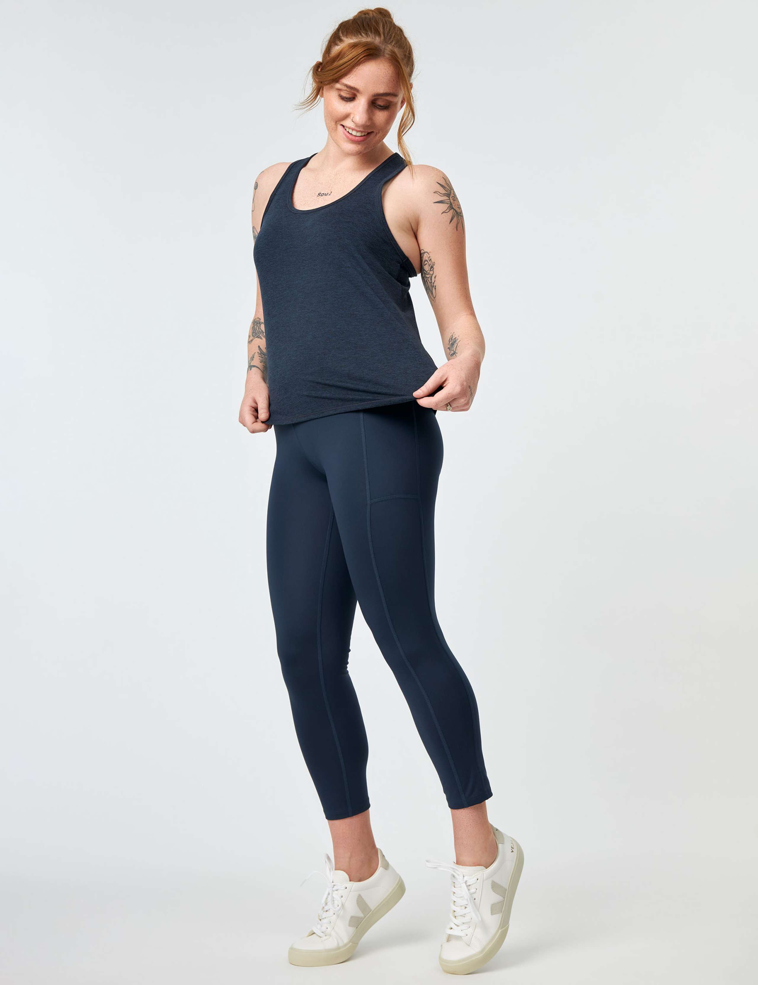 Pocket High Waisted 7/8 Leggings