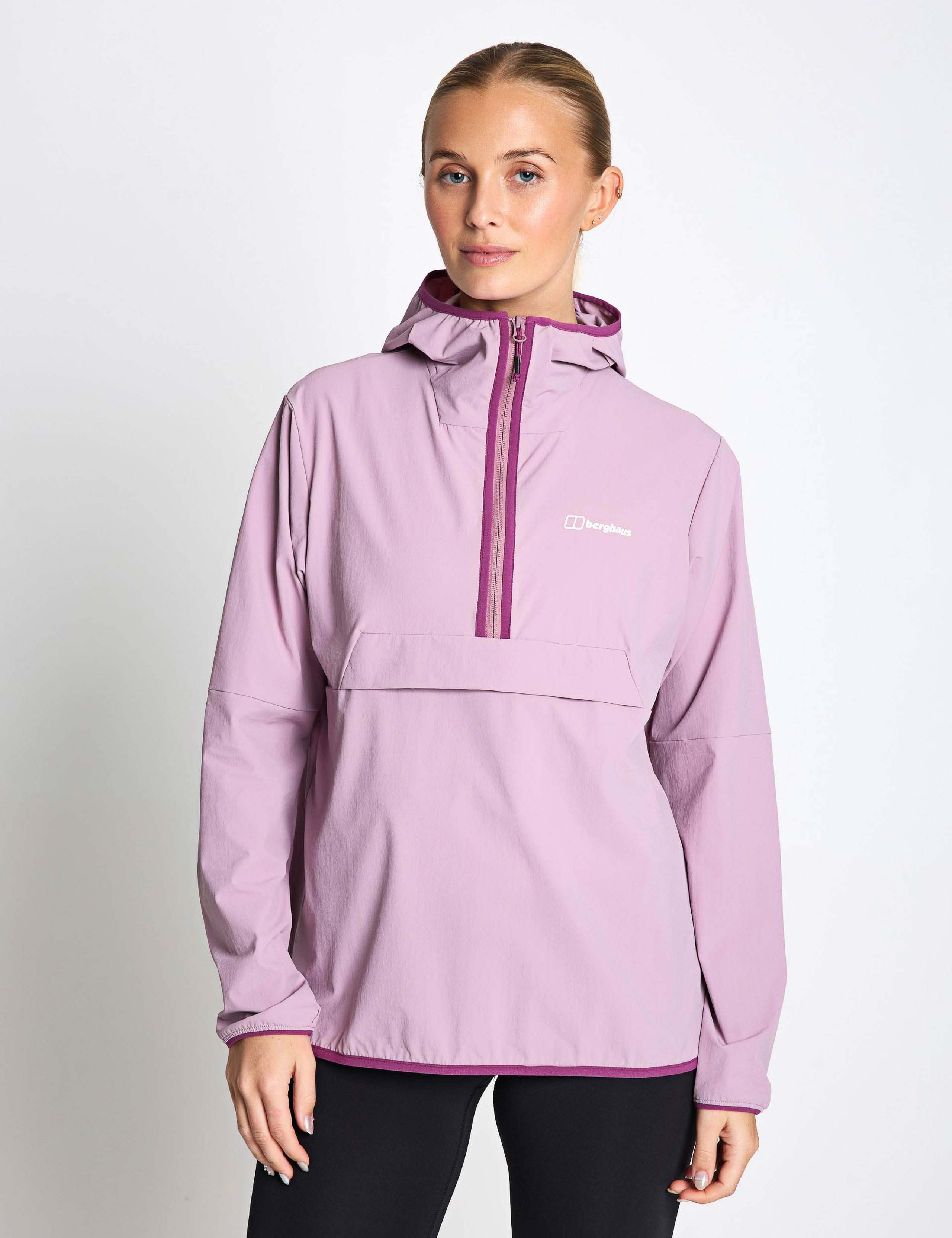 Wandermoor Hooded Half Zip Rain Jacket