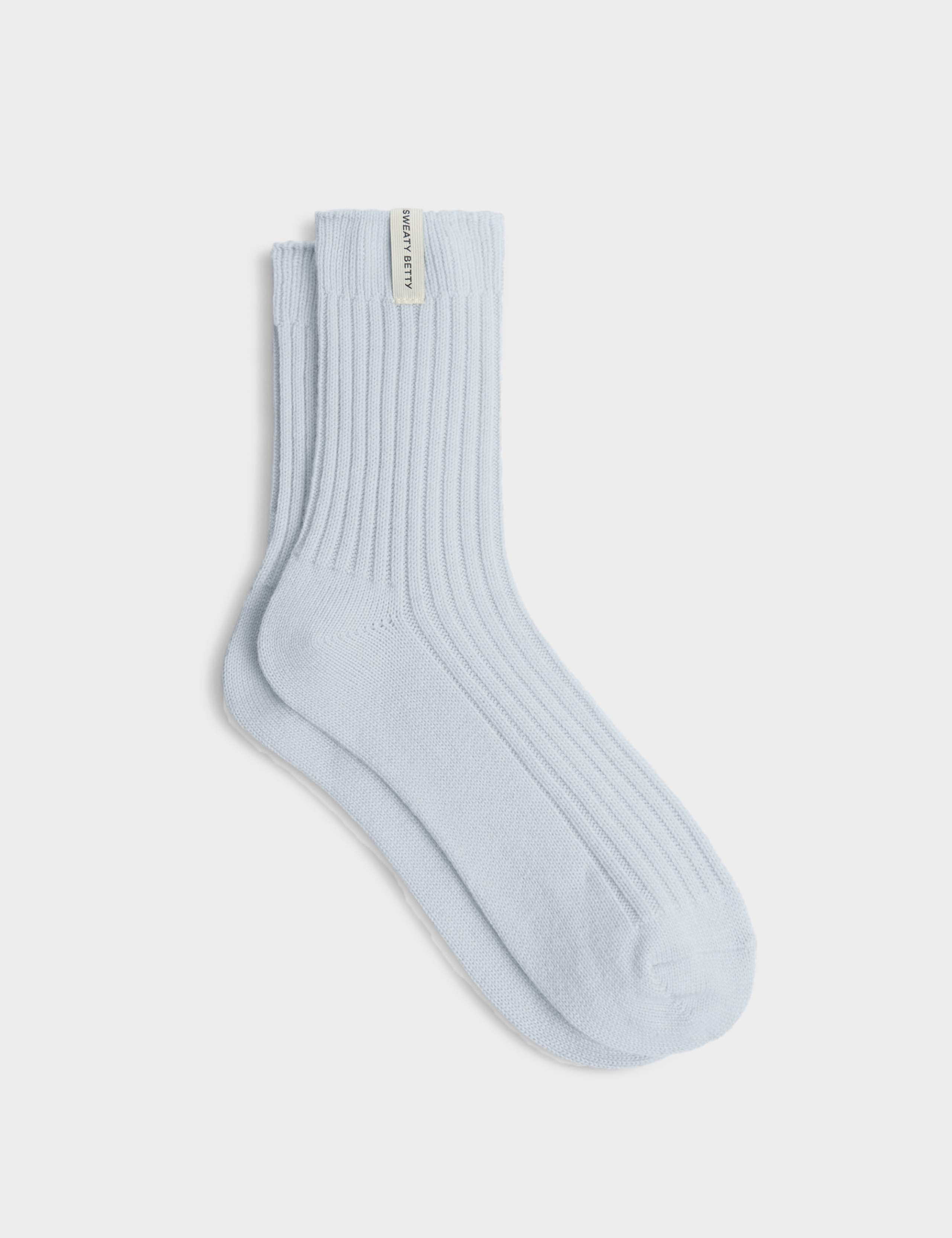 Ribbed Ankle High Socks