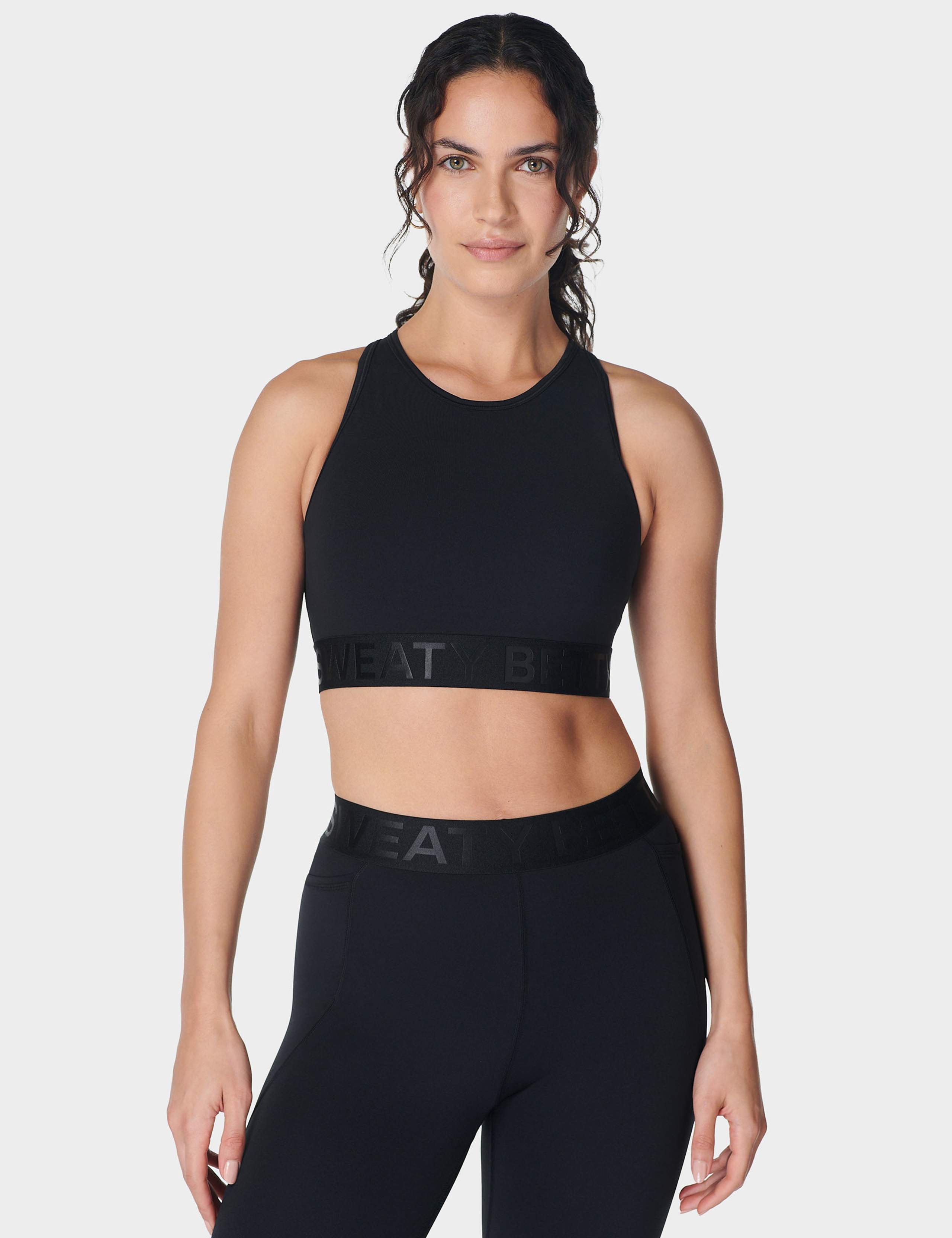 Power Logo Padded Crop Top