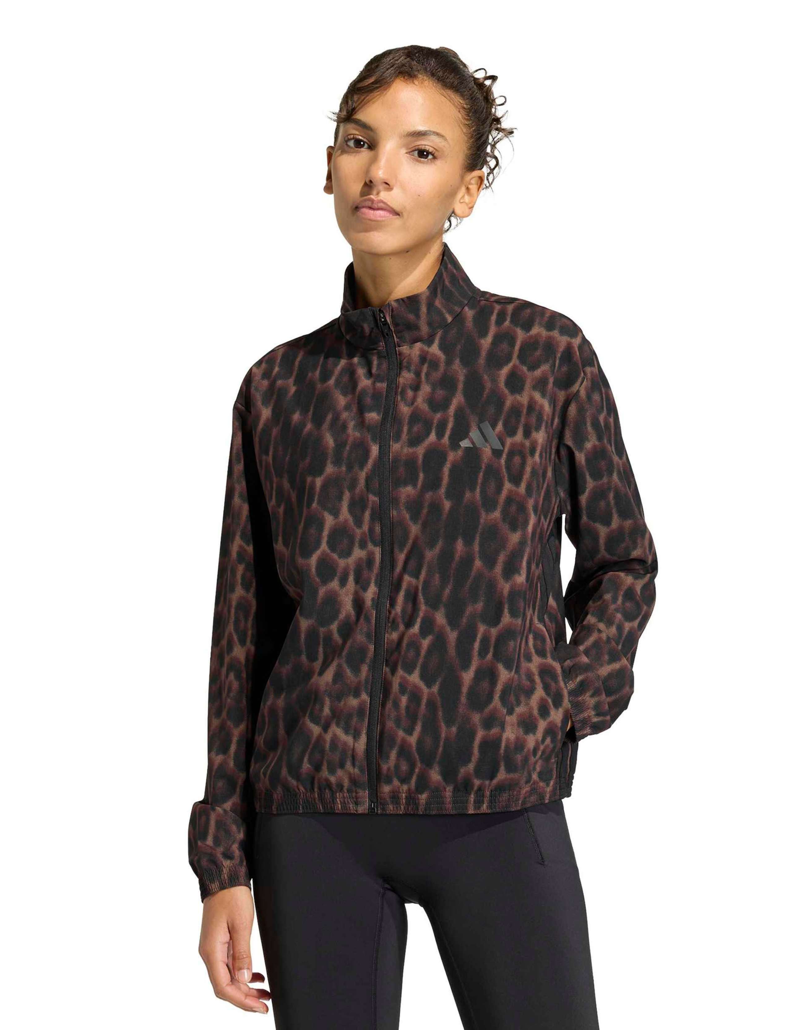 Workout Essentials Leopard Woven Jacket