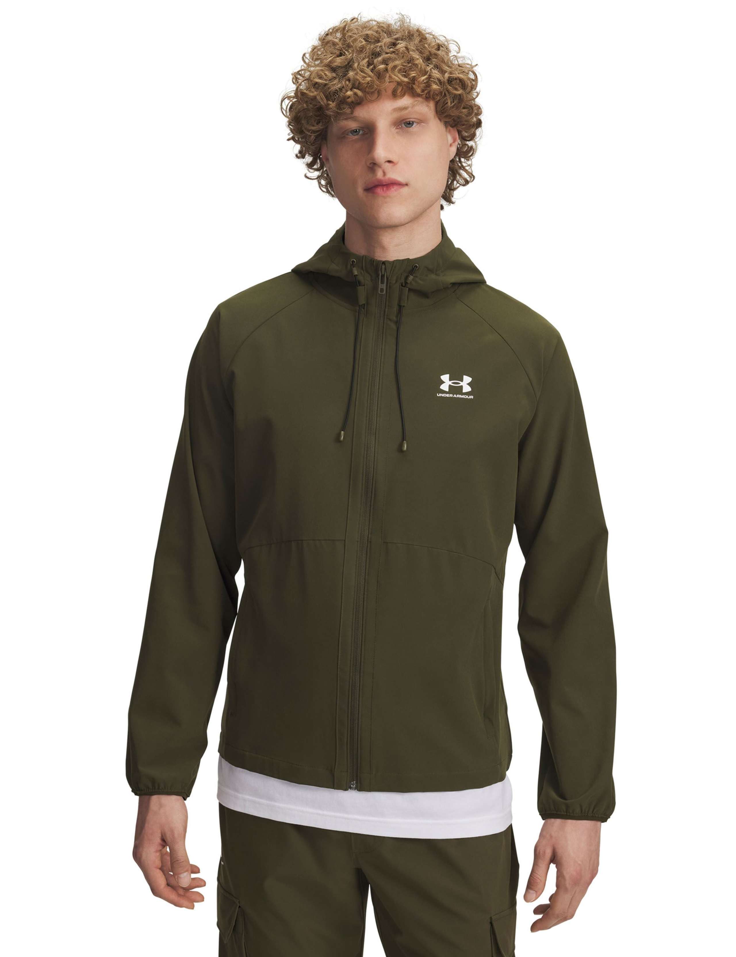 Stretch Woven Windbreaker Sports Jacket