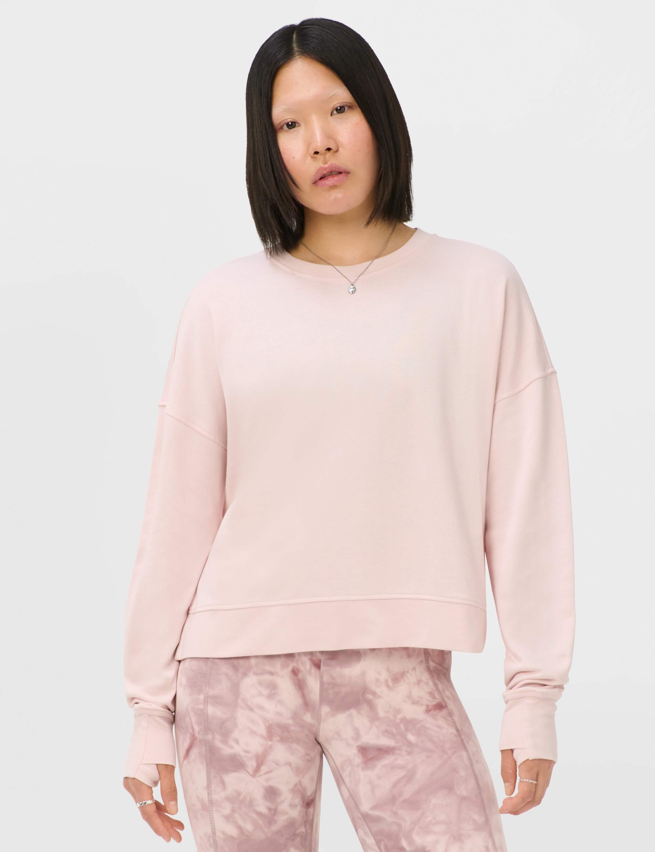 After Class Modal Blend Relaxed Crop Sweatshirt