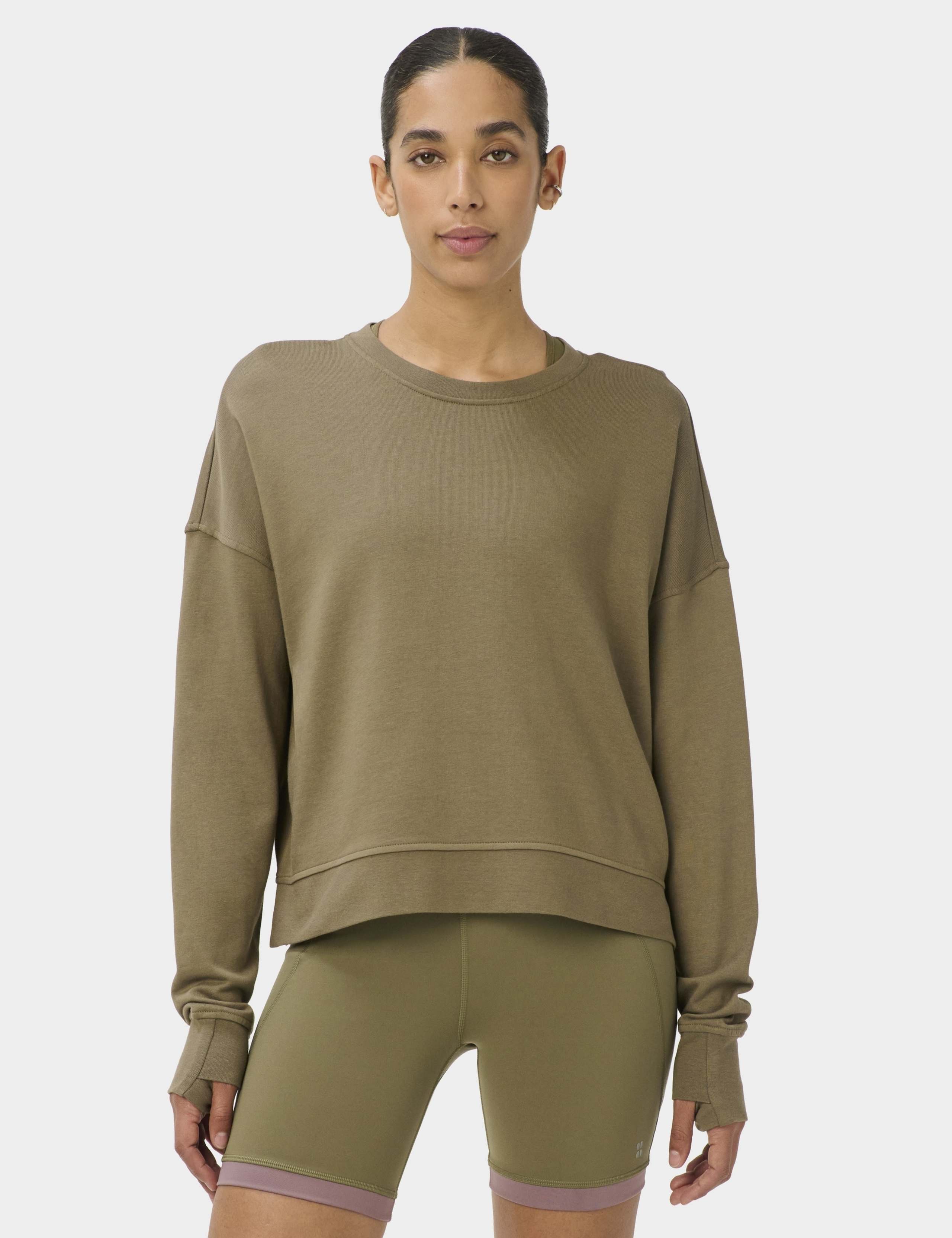 After Class Modal Blend Relaxed Crop Sweatshirt