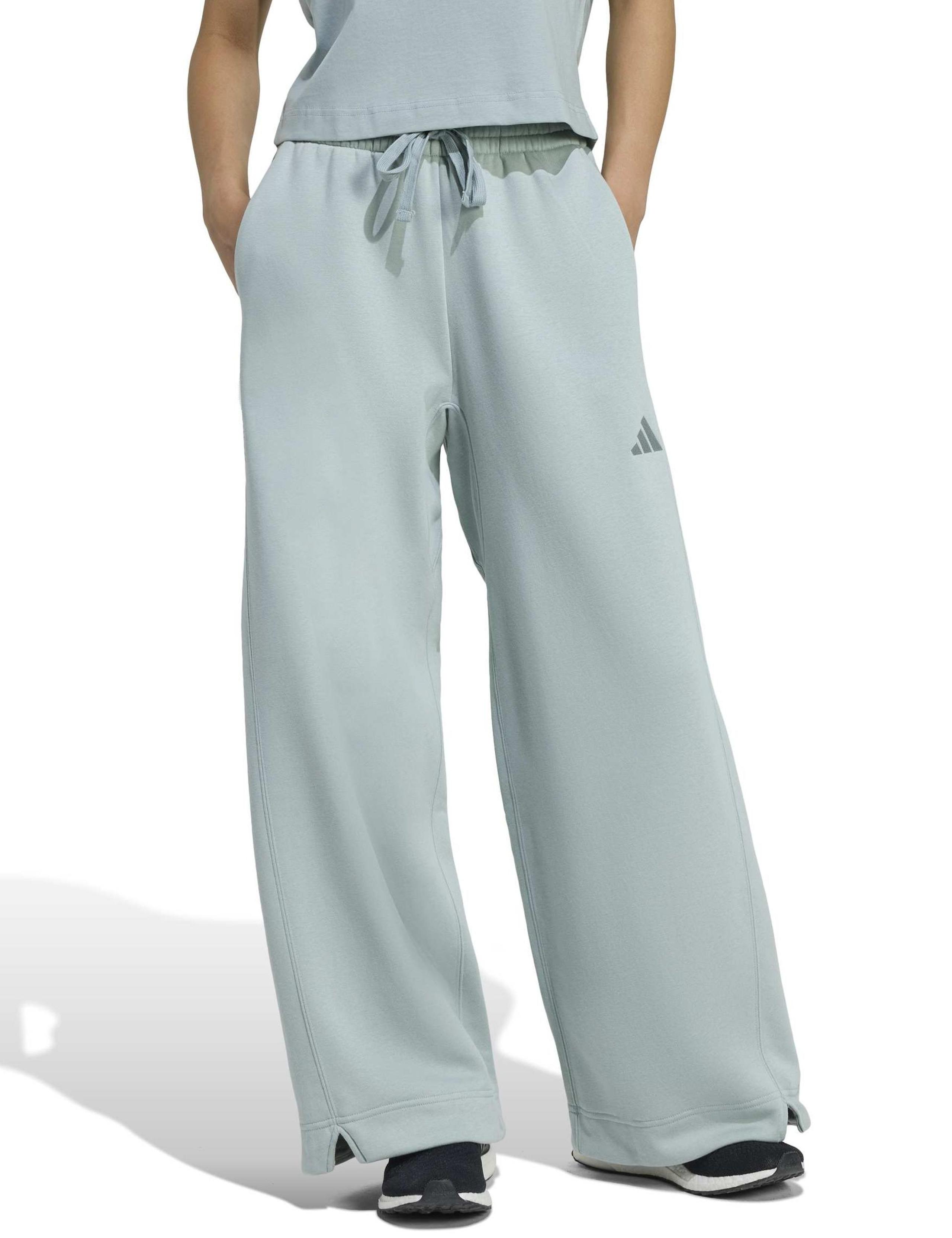 Cotton Rich Drawstring Wide Leg Joggers
